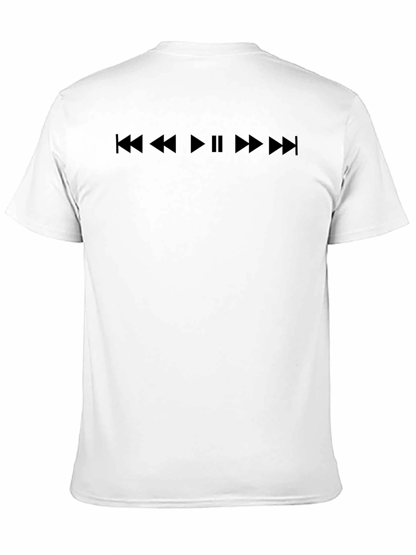 Music Control T-Shirt - Black Cotton Tee