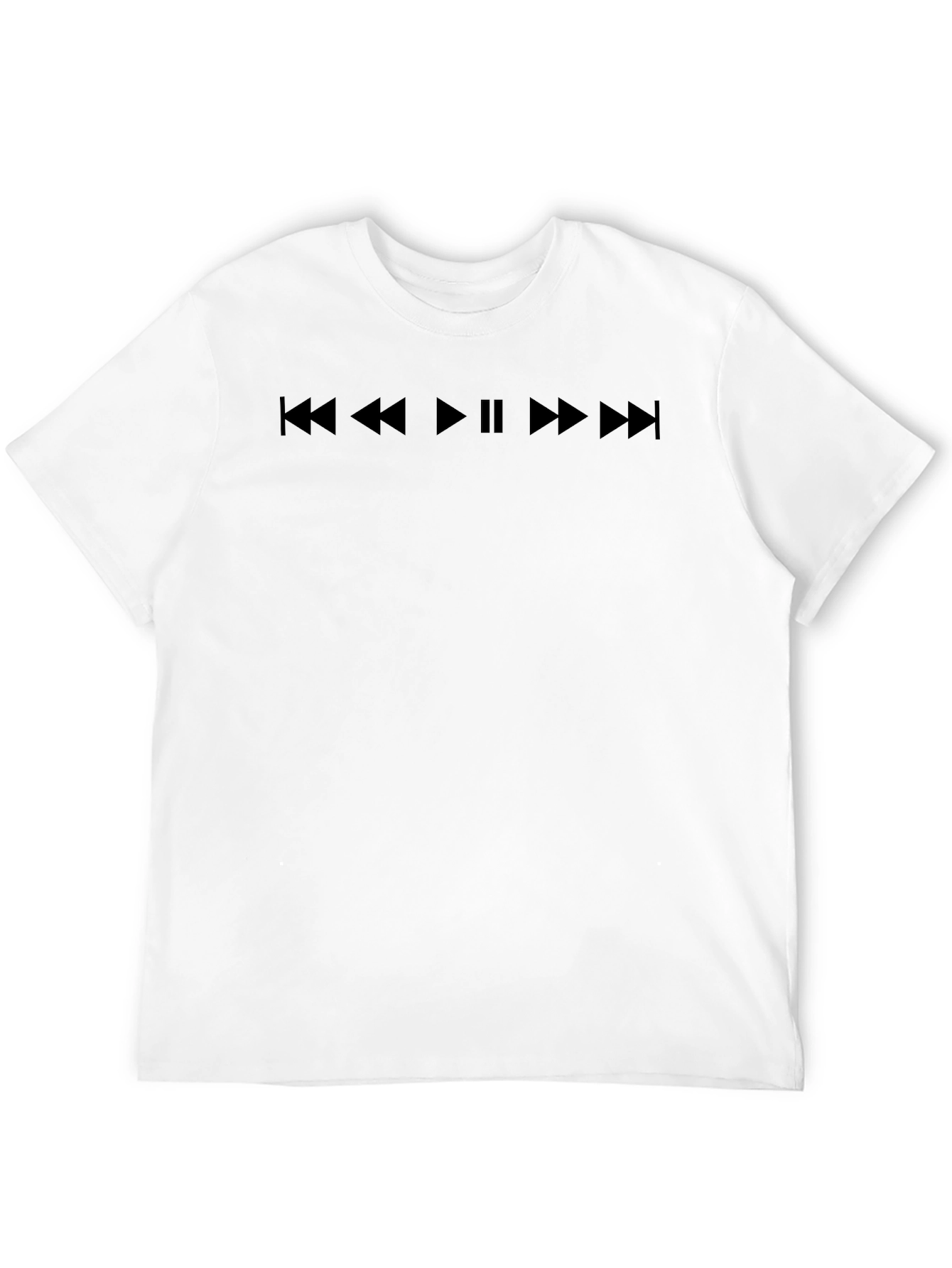 Music Control T-Shirt - Black Cotton Tee