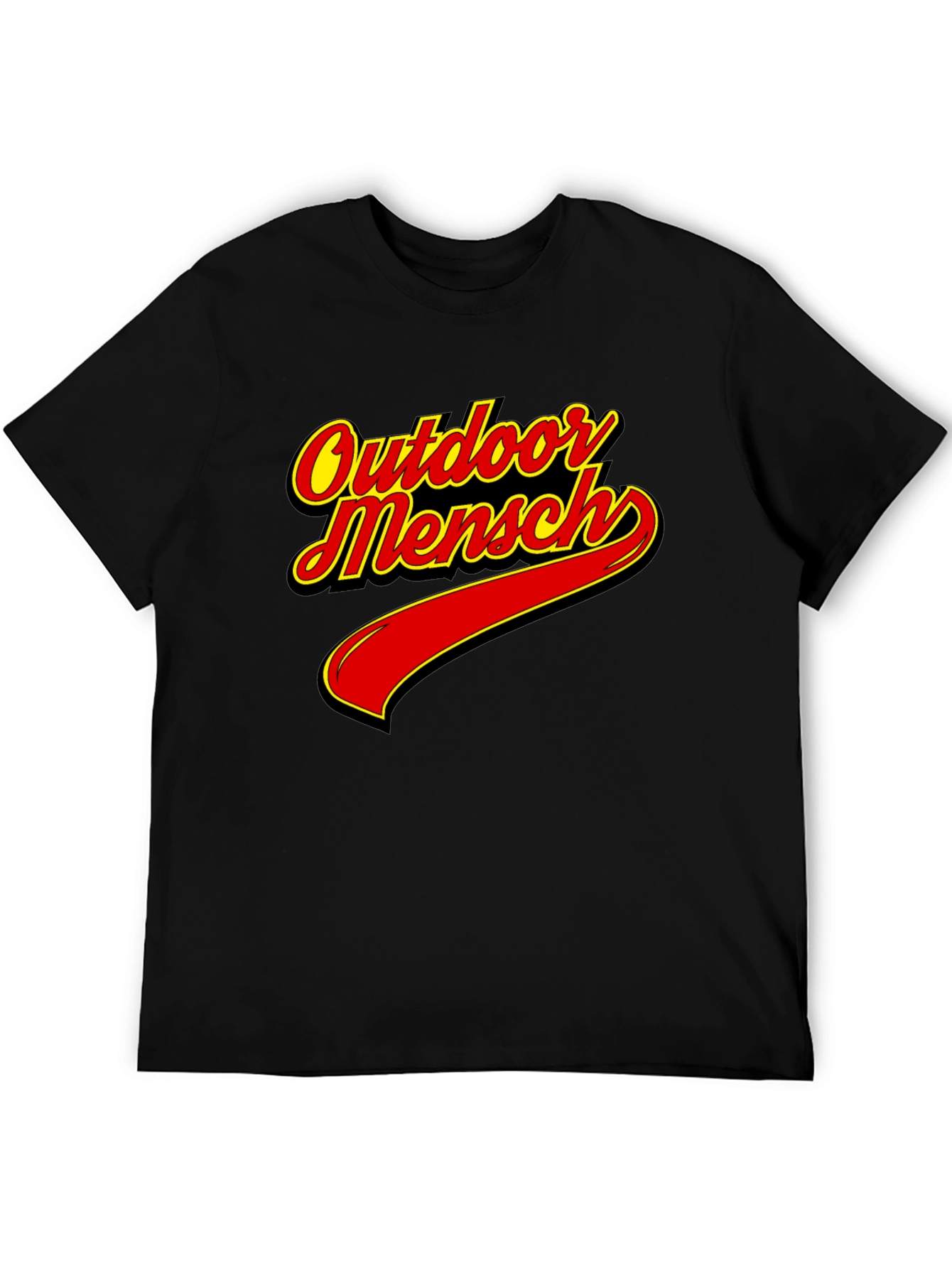 Outdoor Mensch T-Shirt - Classic Black Tee