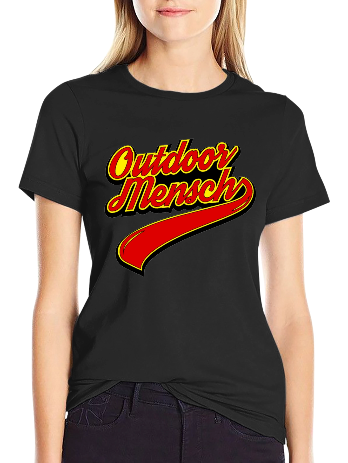 Outdoor Mensch T-Shirt - Classic Black Tee