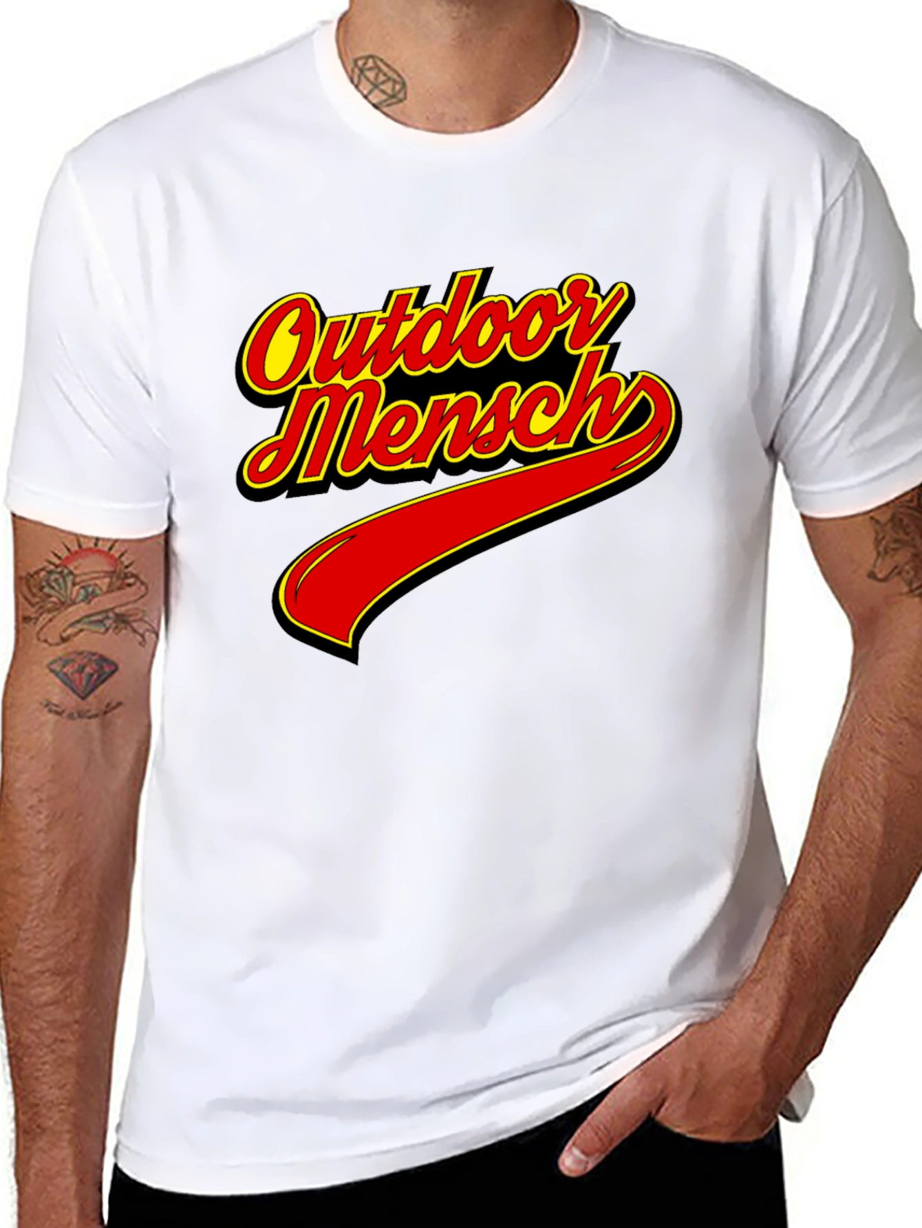 Outdoor Mensch T-Shirt - Classic Black Tee