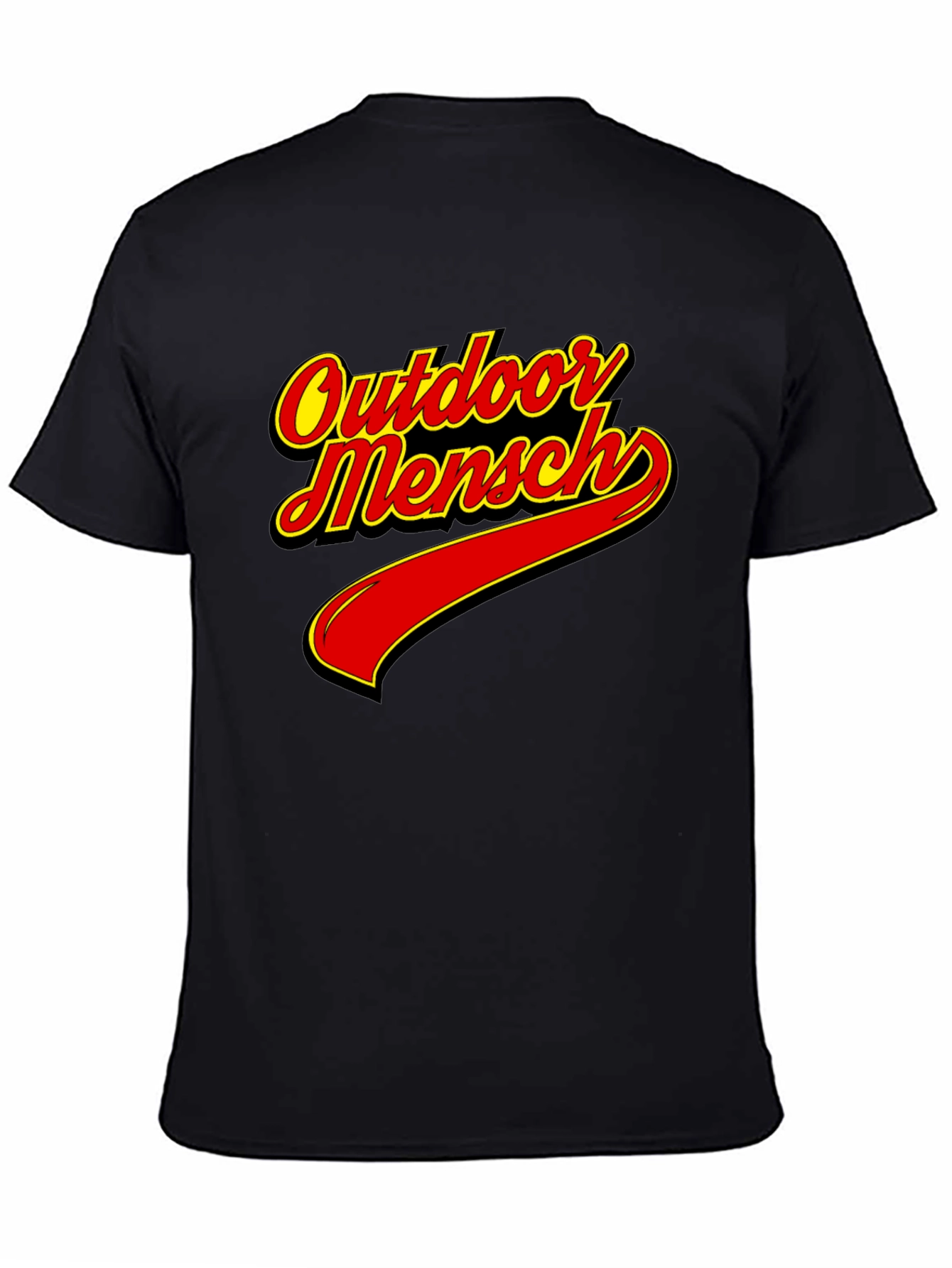 Outdoor Mensch T-Shirt - Classic Black Tee