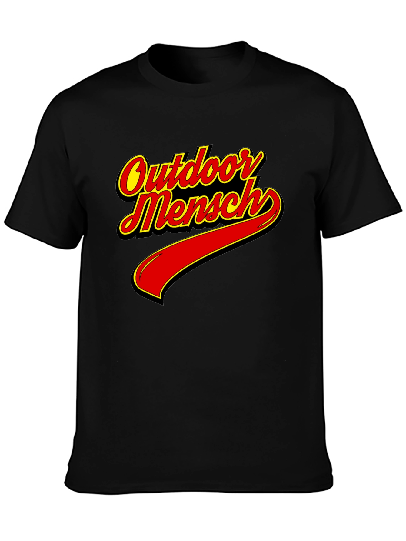 Outdoor Mensch T-Shirt - Classic Black Tee