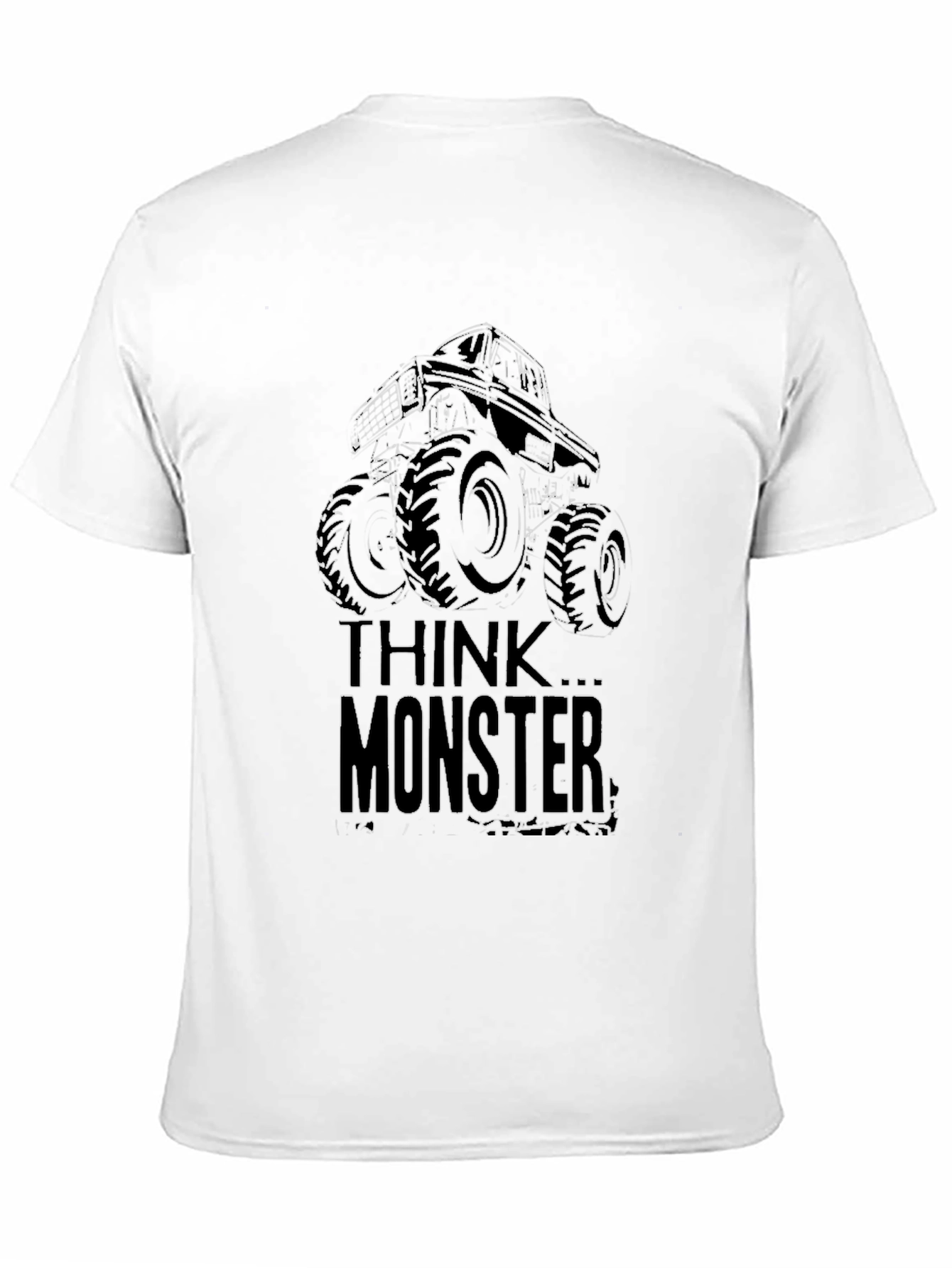 Think Monster Truck T-Shirt - Black Cotton Tee