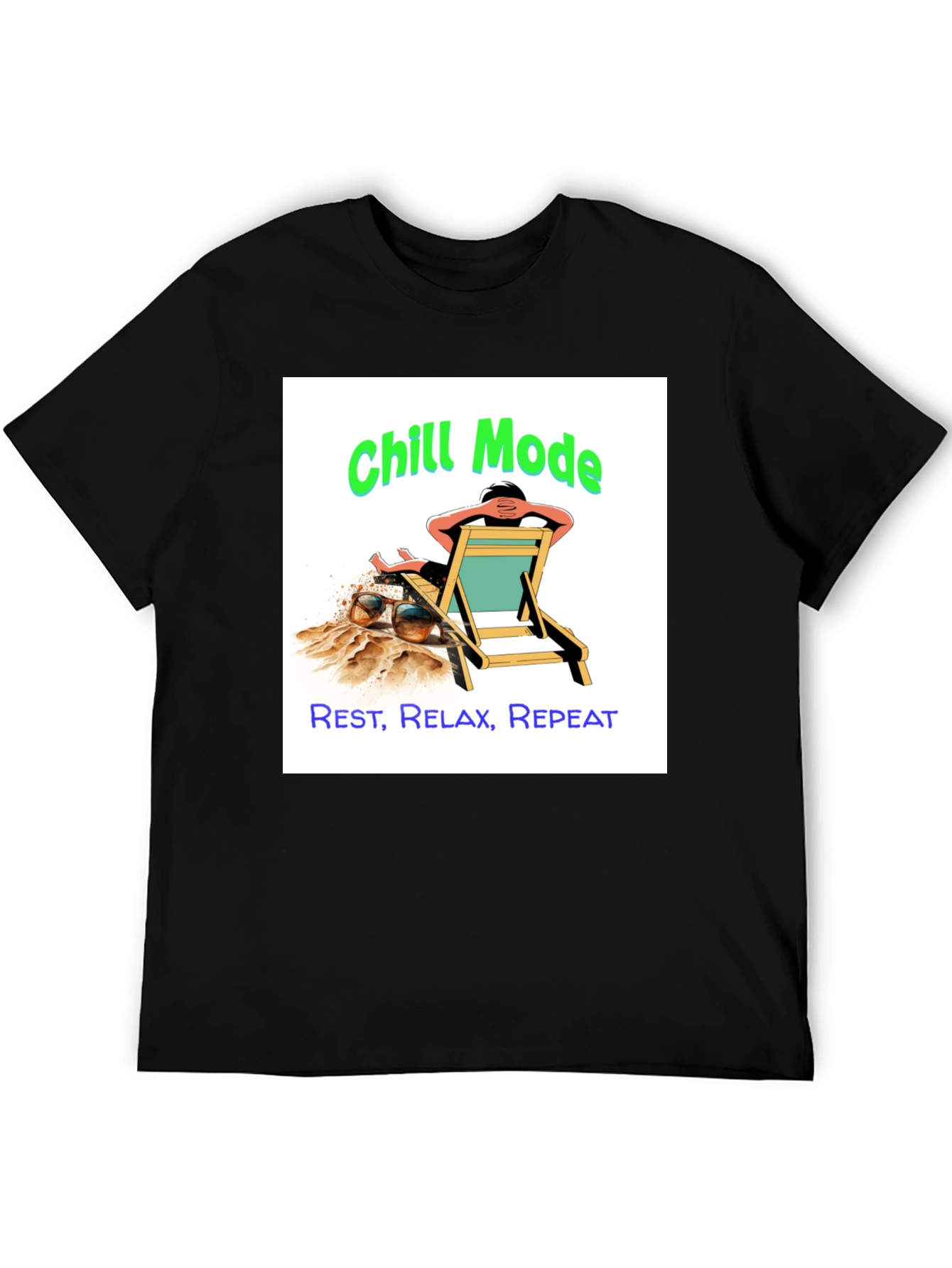Chill Mode Graphic Tee - Relax Rest Repeat