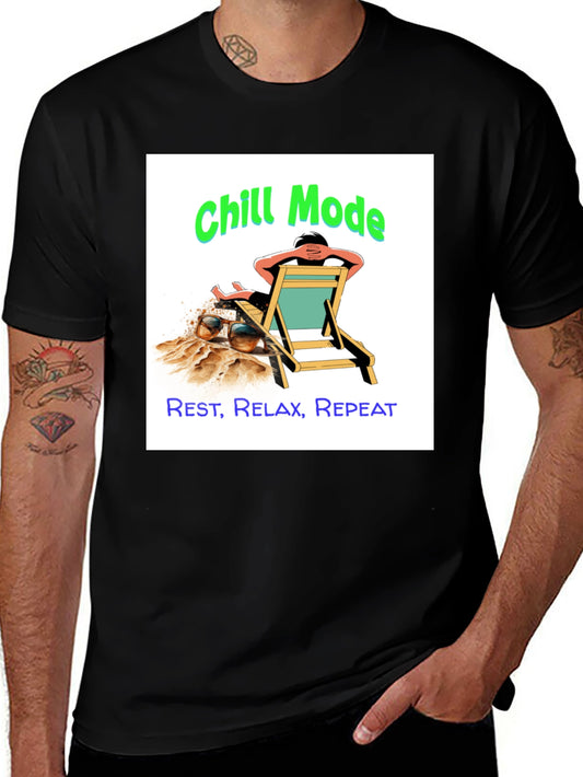 Chill Mode Graphic Tee - Relax Rest Repeat
