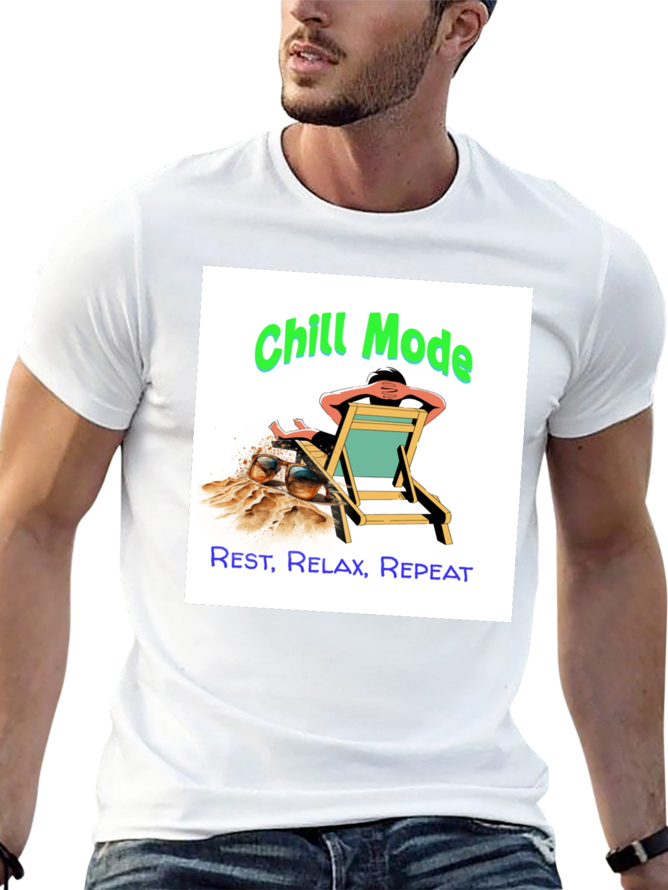 Chill Mode Graphic Tee - Relax Rest Repeat