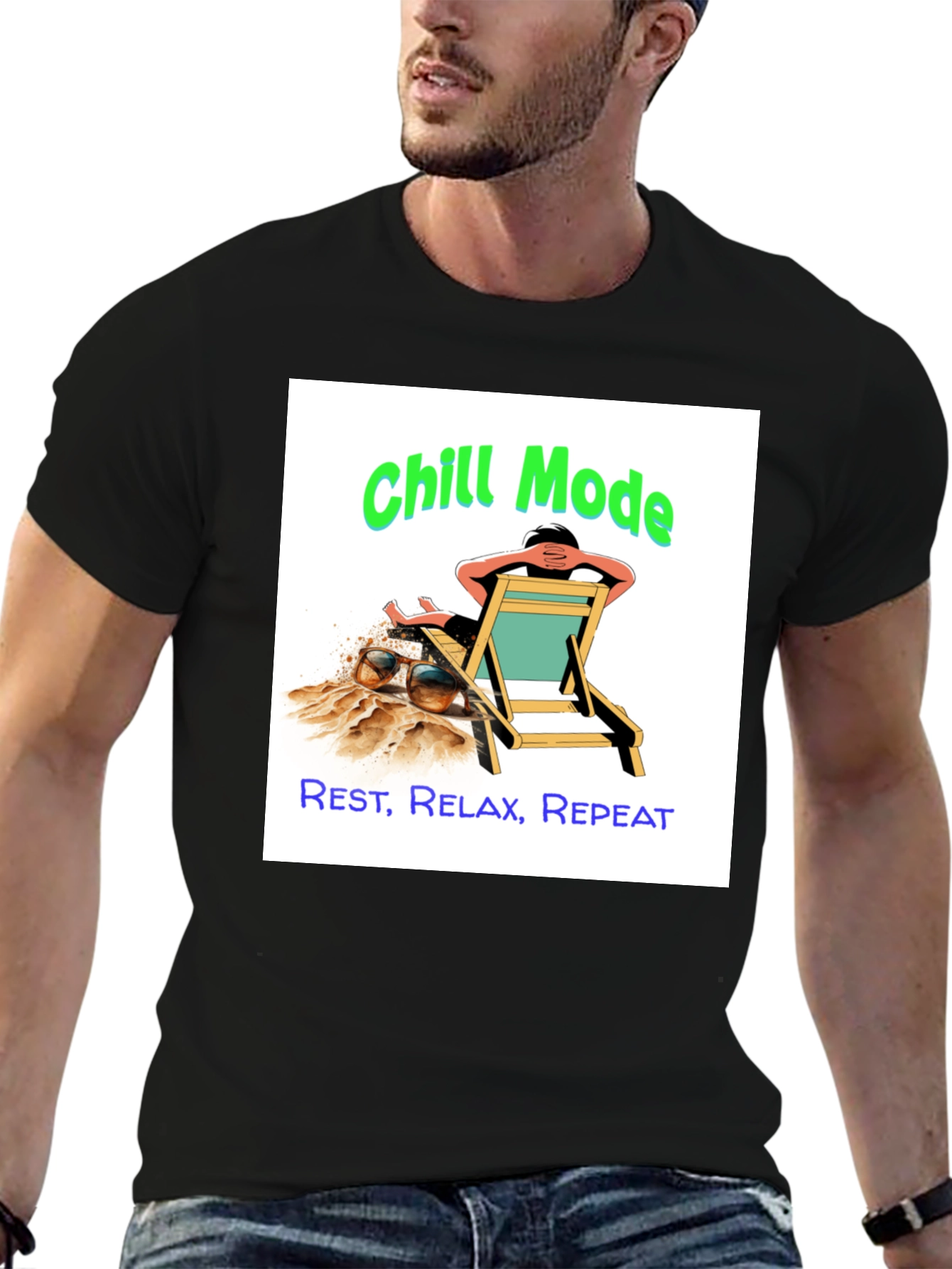 Chill Mode Graphic Tee - Relax Rest Repeat