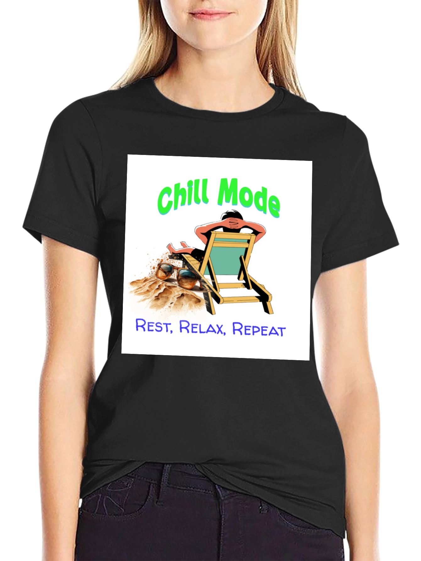 Chill Mode Graphic Tee - Relax Rest Repeat