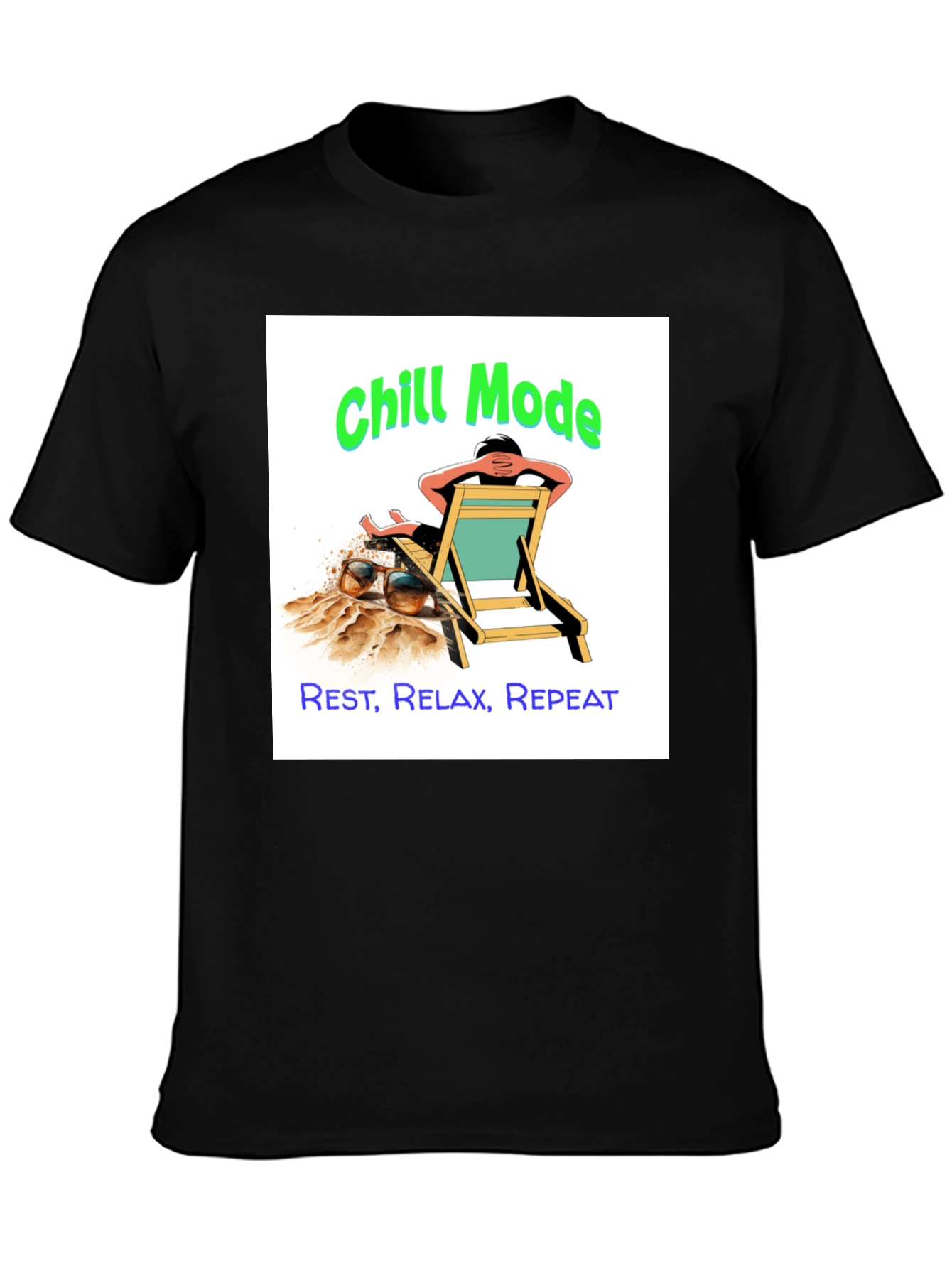 Chill Mode Graphic Tee - Relax Rest Repeat