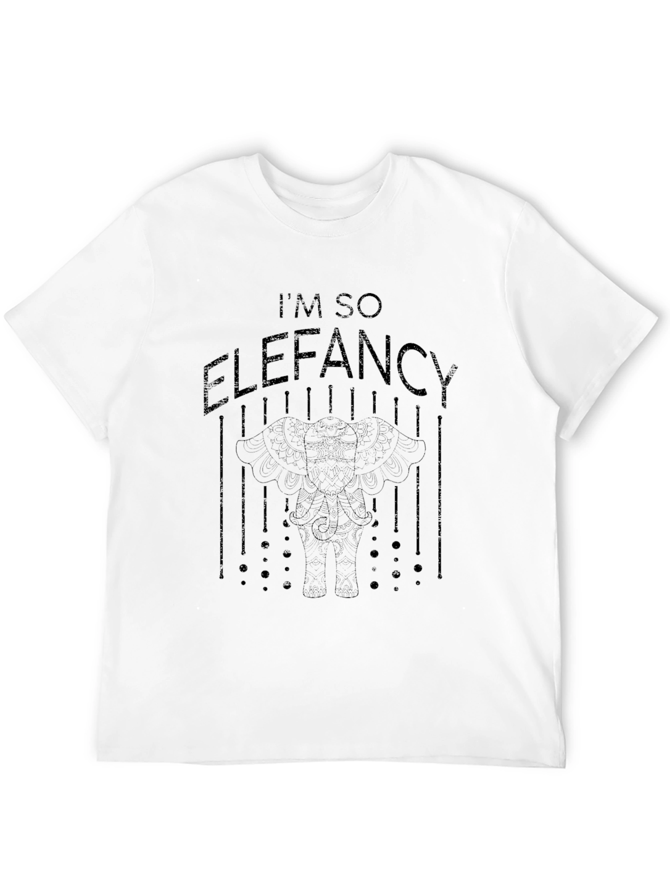 Im So Elefancy Black T-Shirt