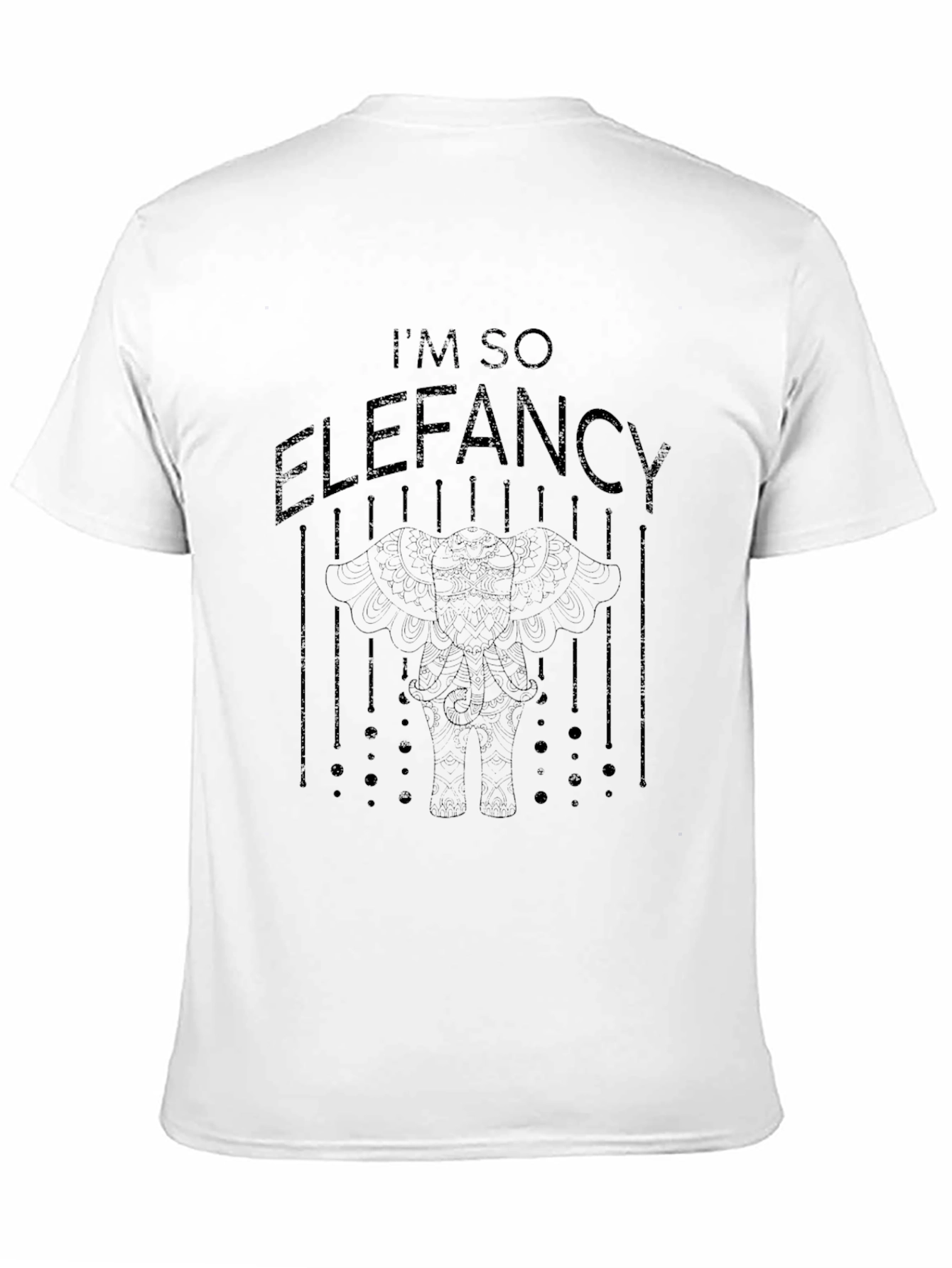 Im So Elefancy Black T-Shirt