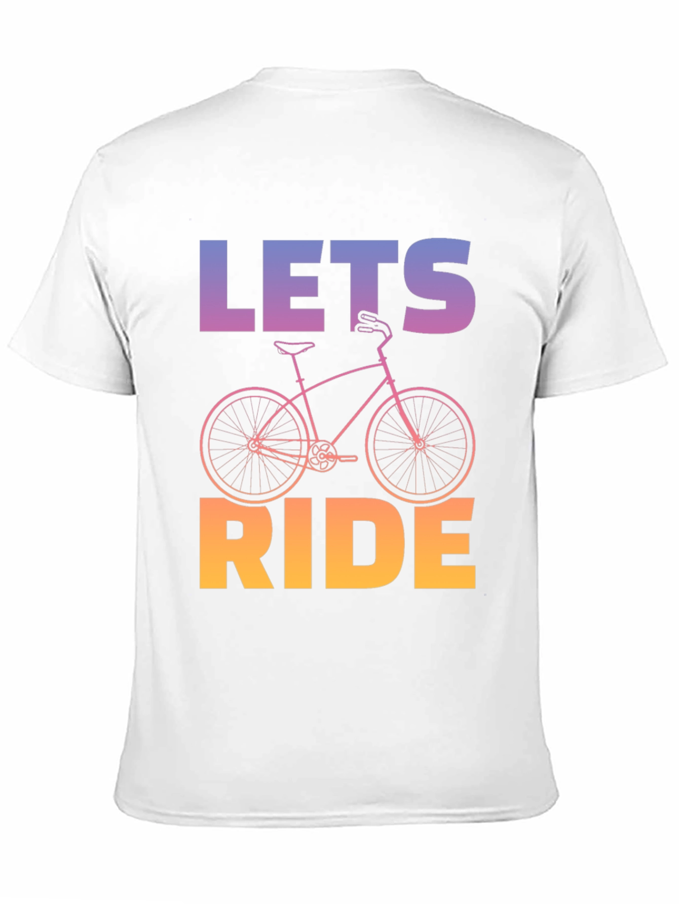 Lets Ride Bicycle Graphic Tee - Black