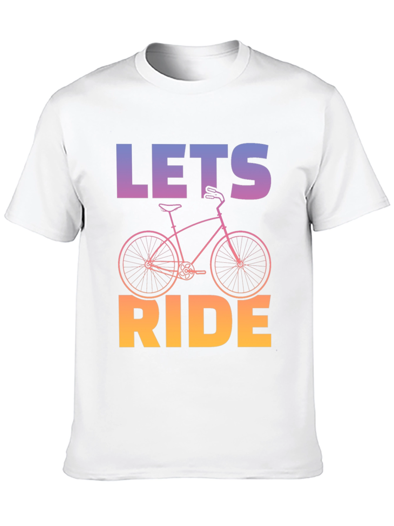 Lets Ride Bicycle Graphic Tee - Black