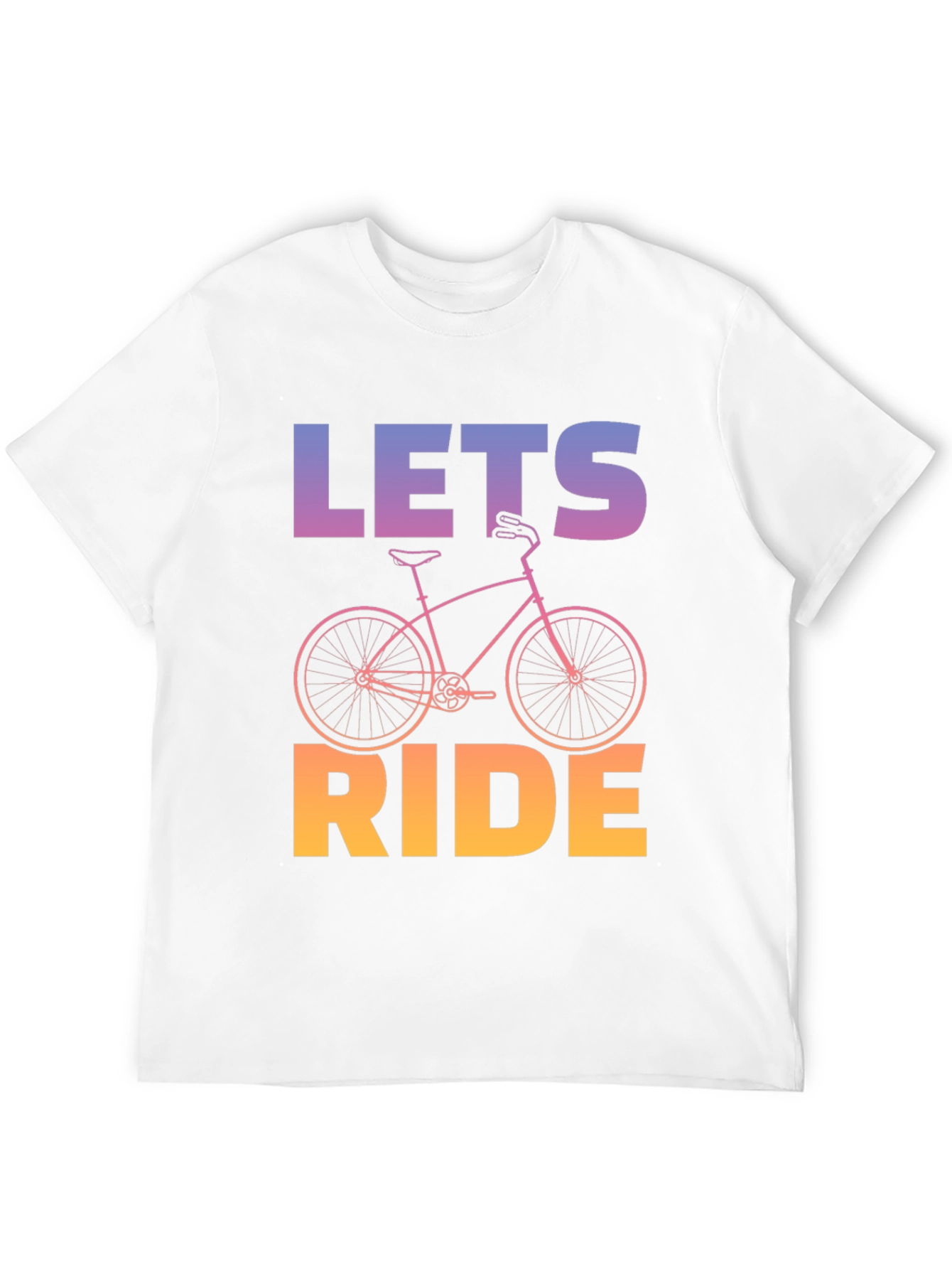 Lets Ride Bicycle Graphic Tee - Black