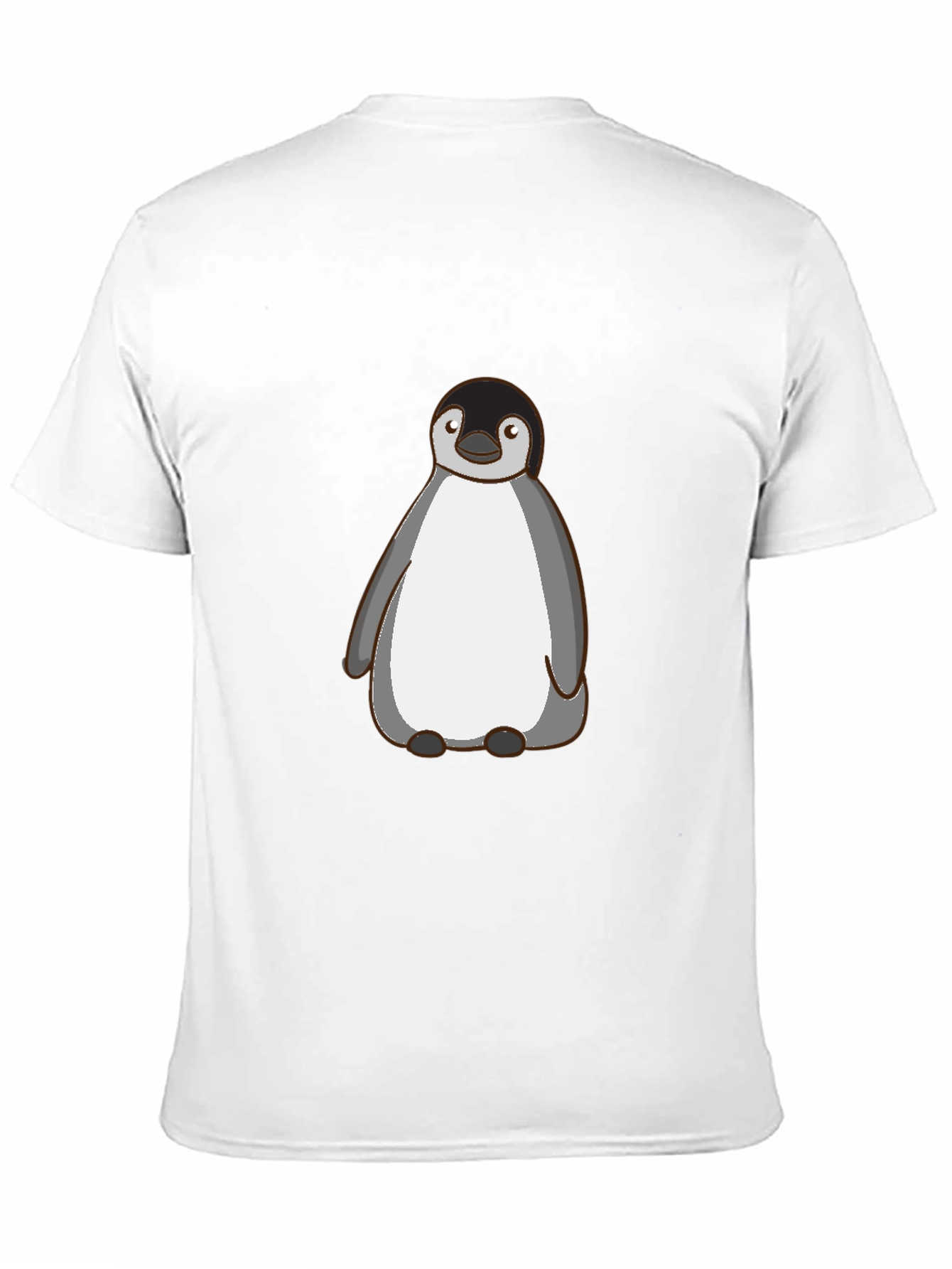 Cute Penguin Graphic T-Shirt - Mens Black Tee