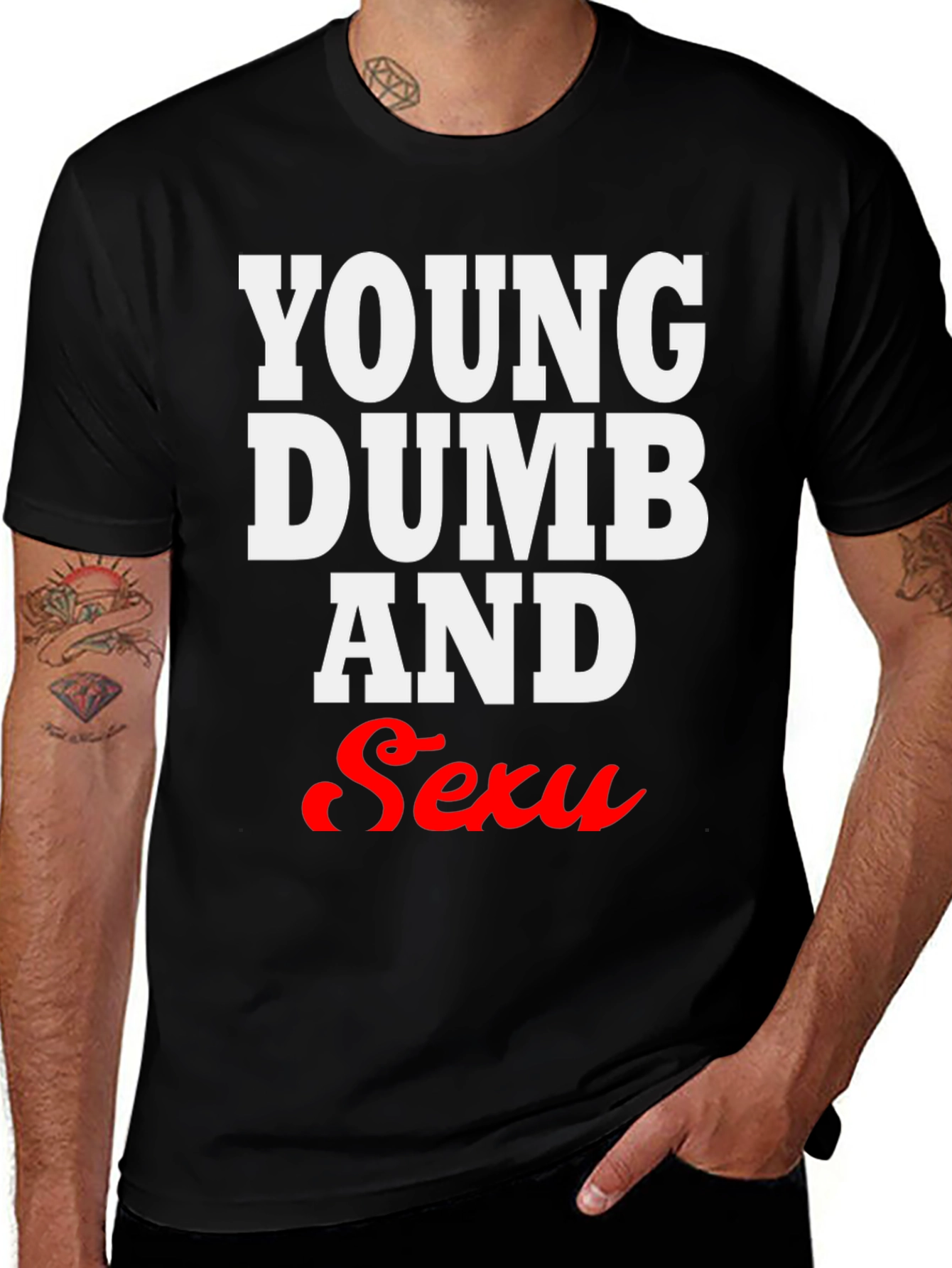 Young Dumb & Sexy Black T-Shirt
