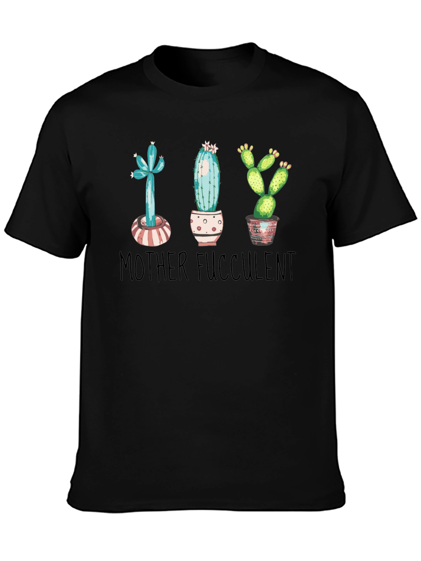 Mother Succulent T-Shirt - Cute Plant Lover Tee