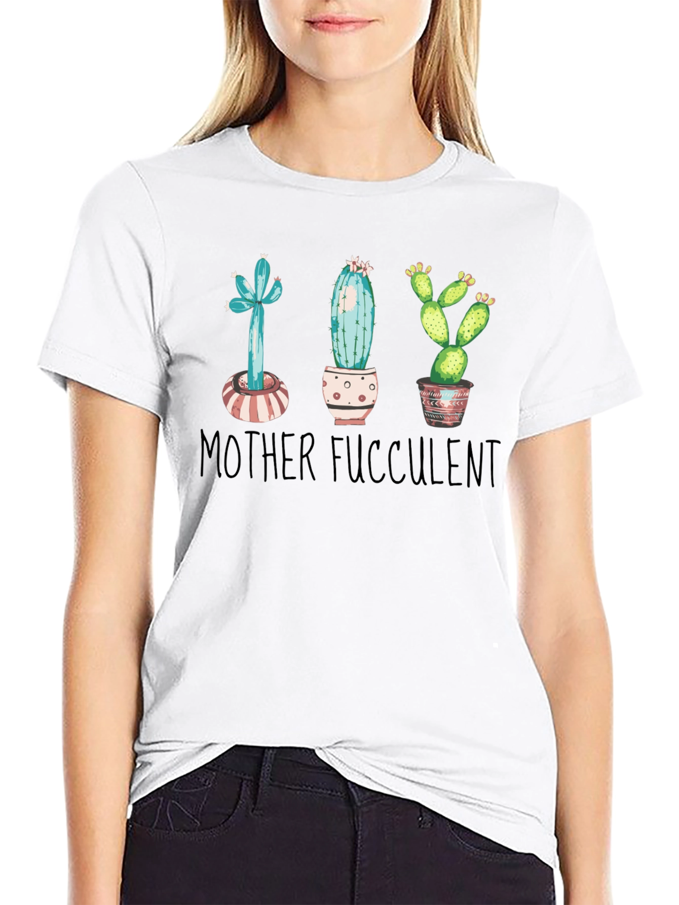 Mother Succulent T-Shirt - Cute Plant Lover Tee