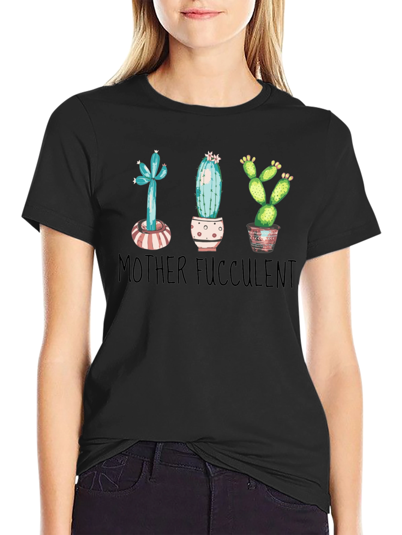 Mother Succulent T-Shirt - Cute Plant Lover Tee