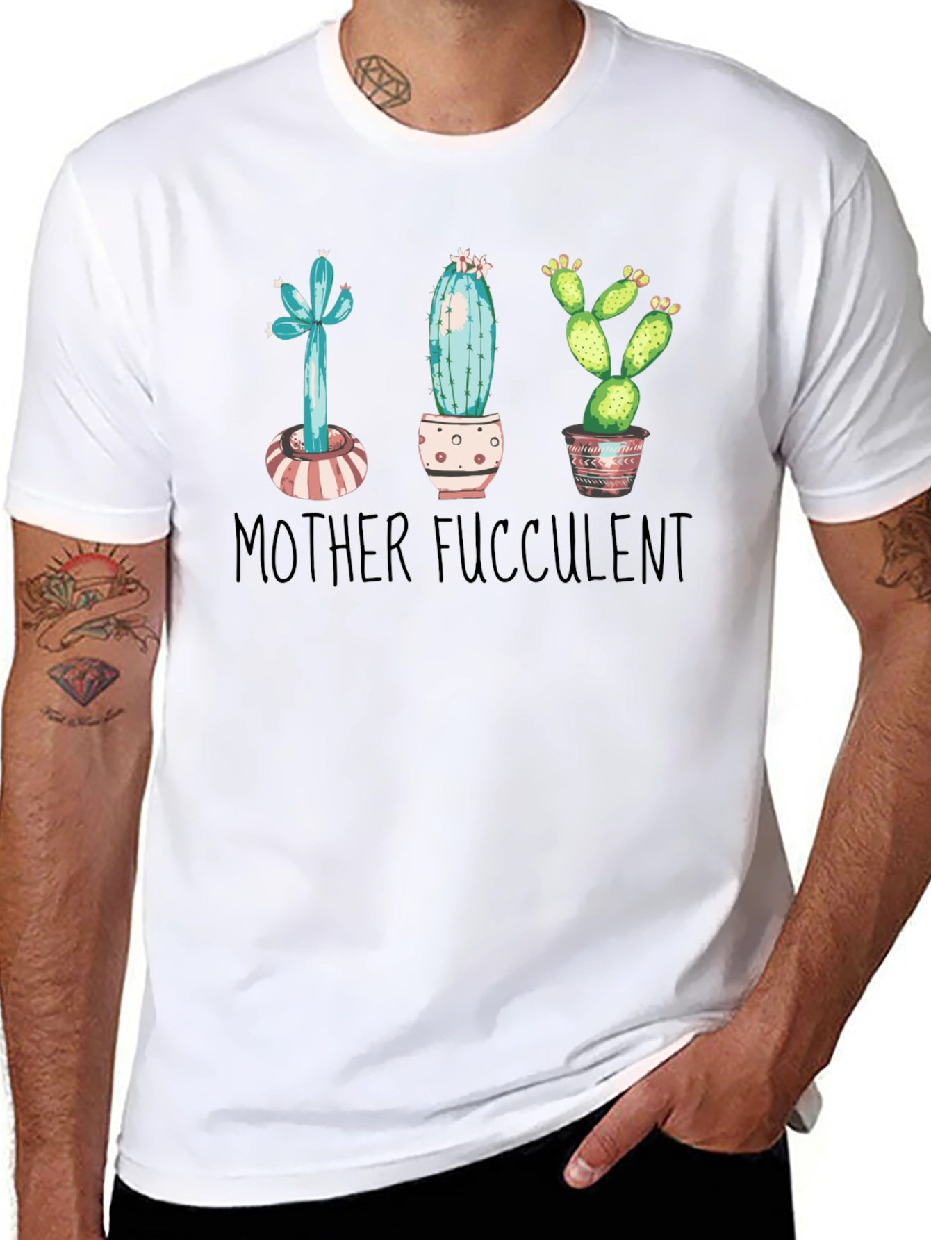Mother Succulent T-Shirt - Cute Plant Lover Tee