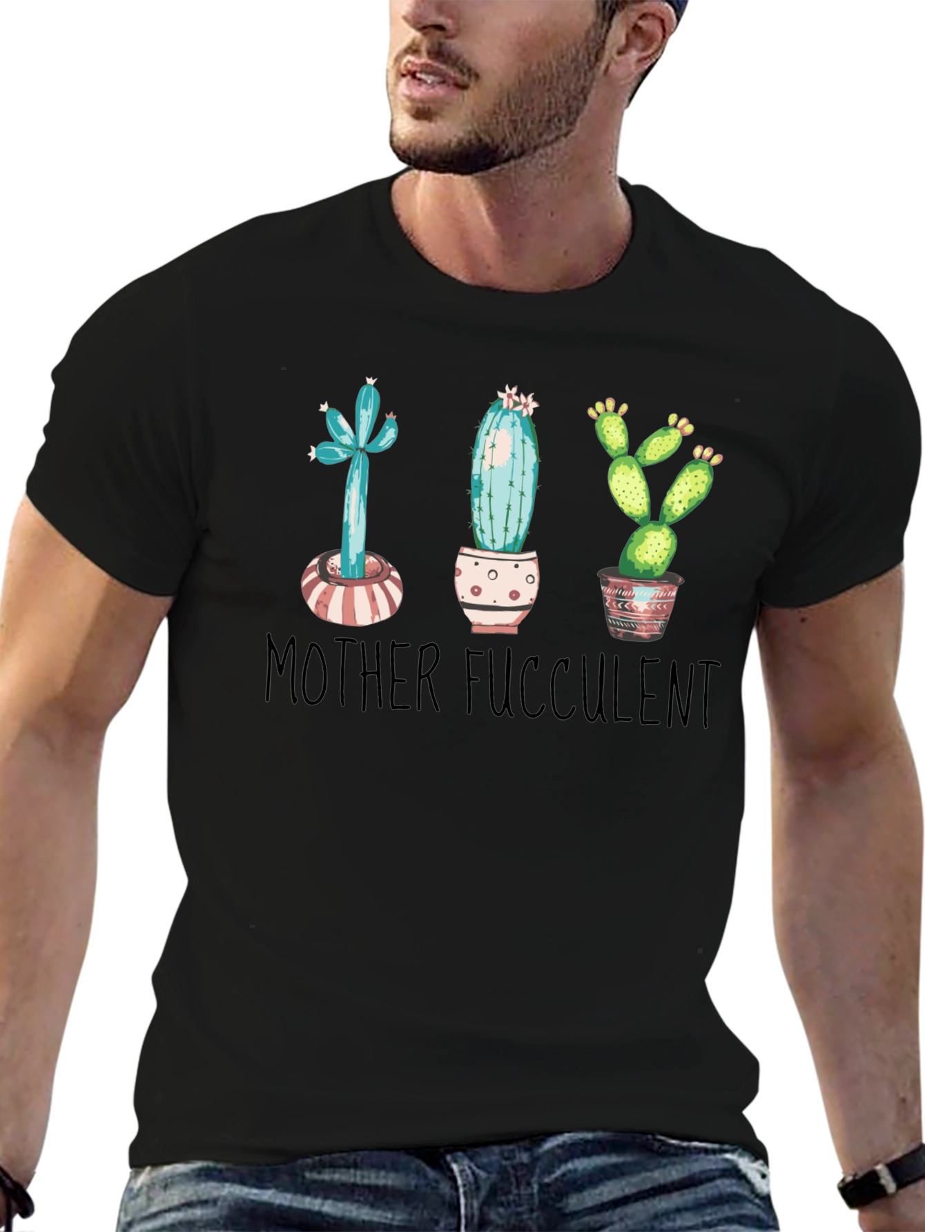 Mother Succulent T-Shirt - Cute Plant Lover Tee