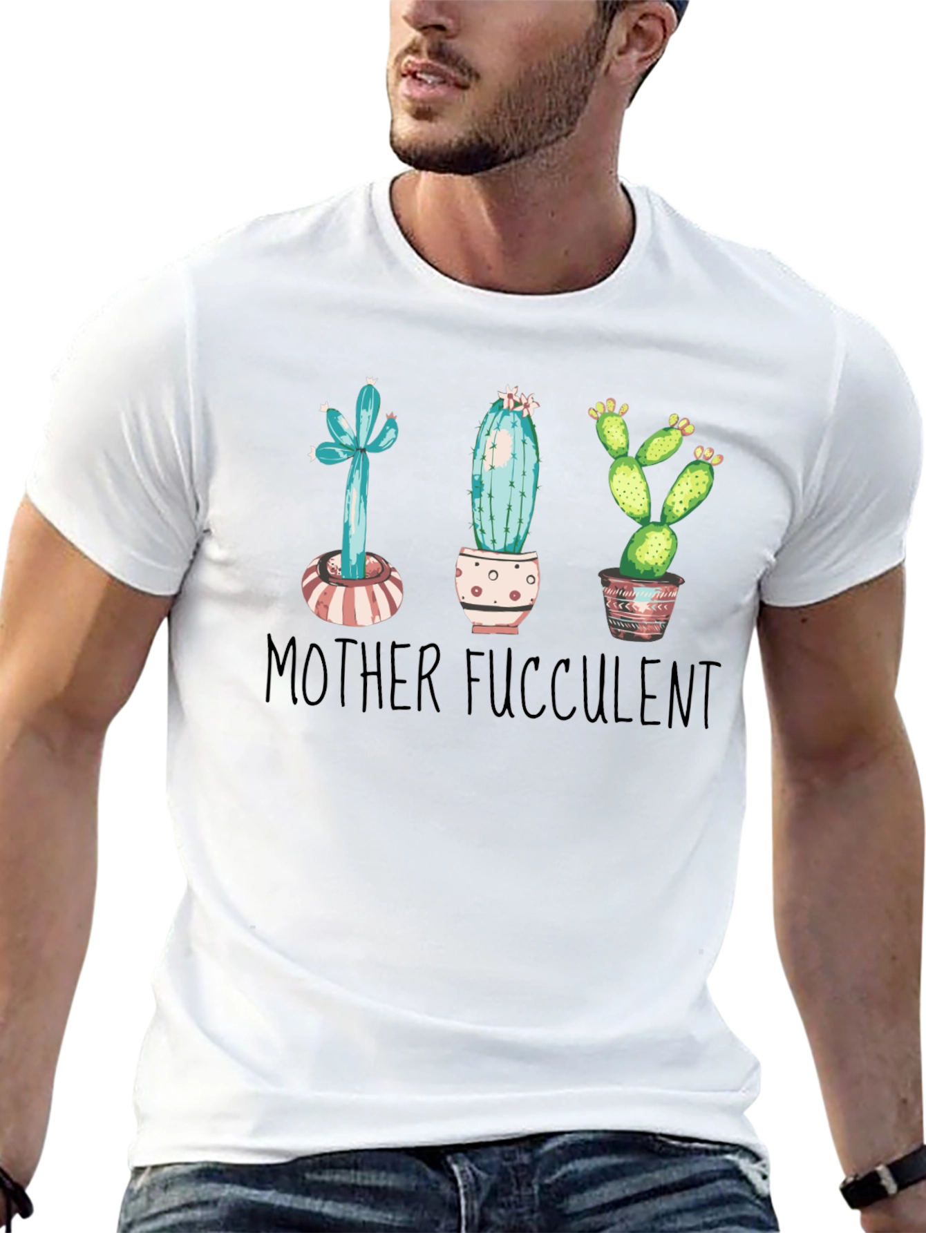 Mother Succulent T-Shirt - Cute Plant Lover Tee