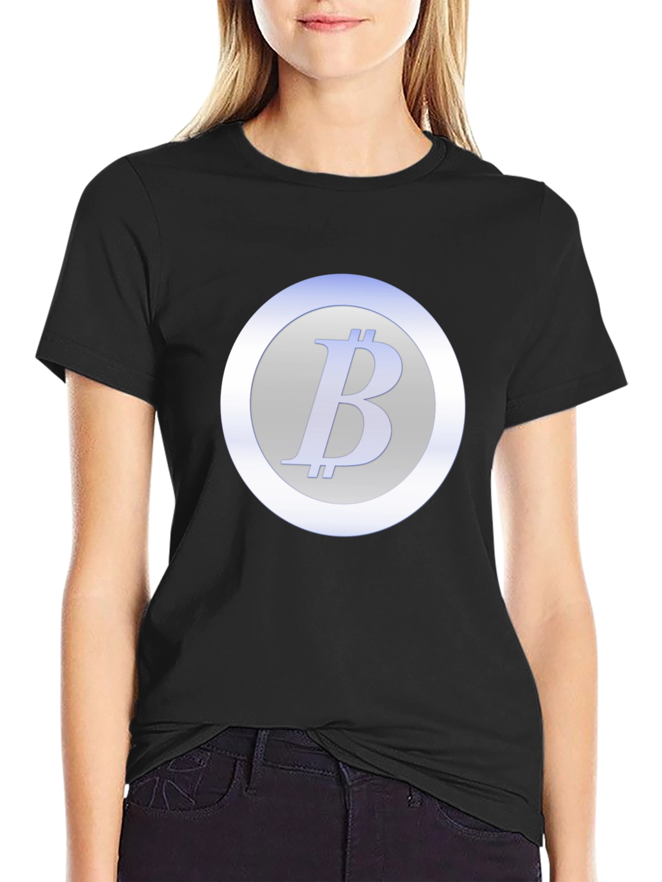 Bitcoin Crypto Tee - Round Logo Graphic