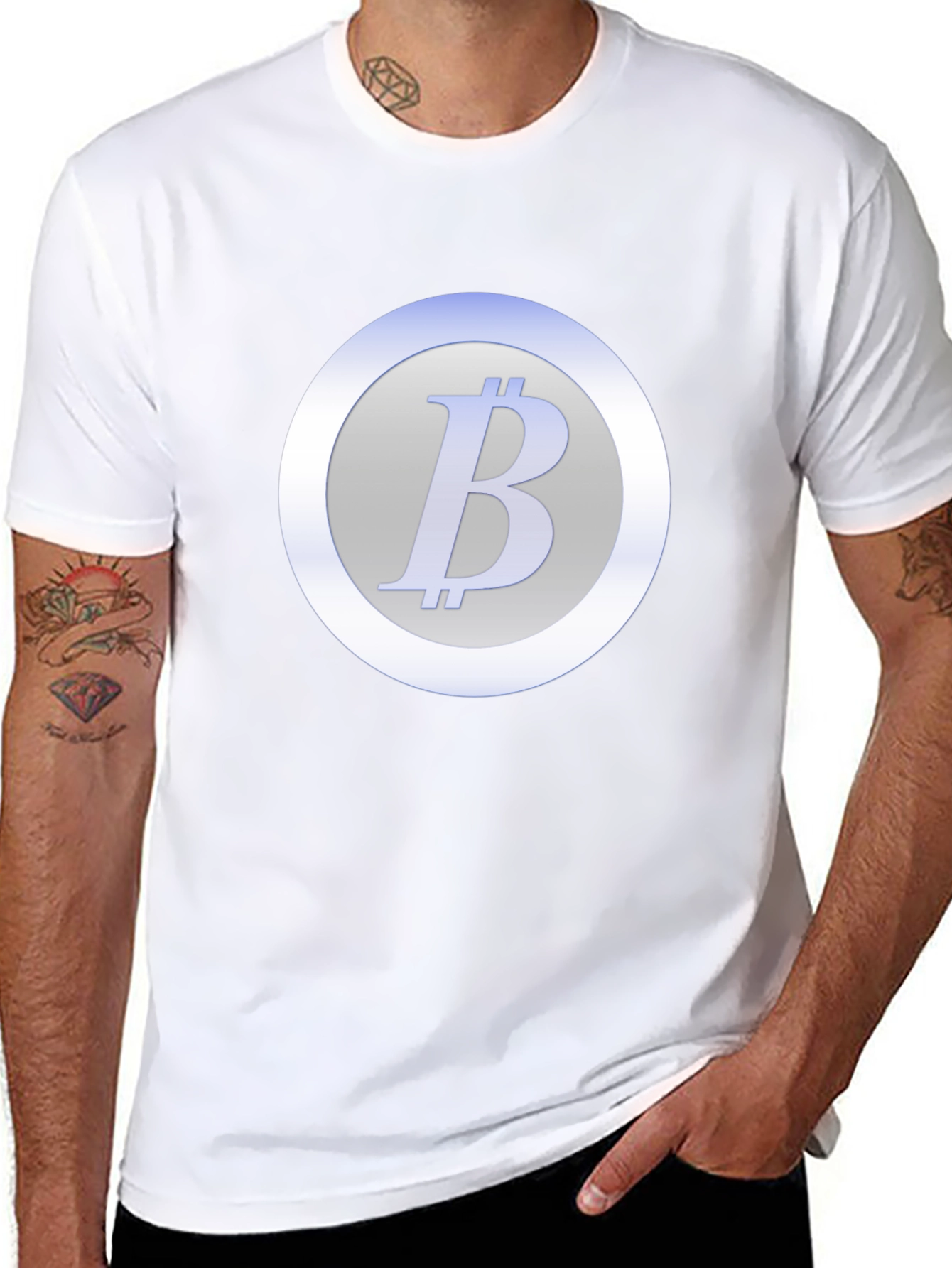 Bitcoin Crypto Tee - Round Logo Graphic