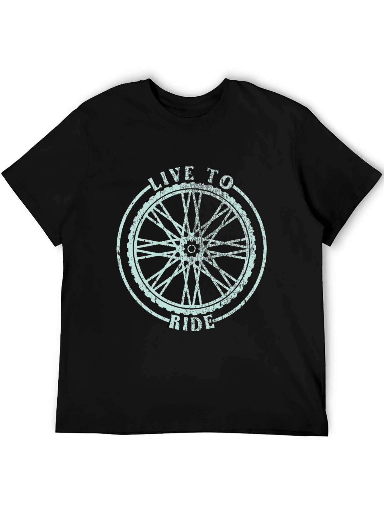 Live to Ride Black Graphic Tee