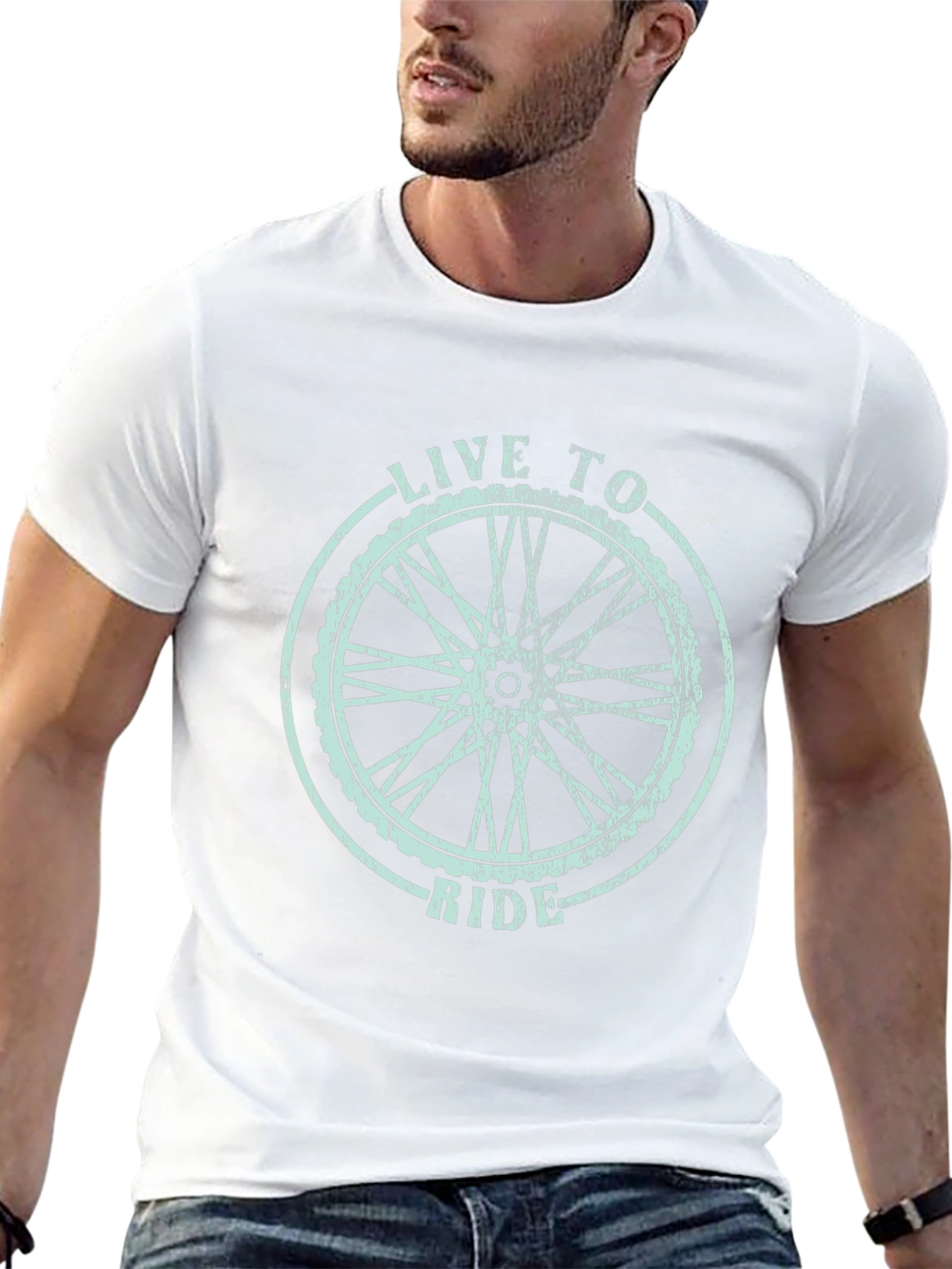 Live to Ride Black Graphic Tee