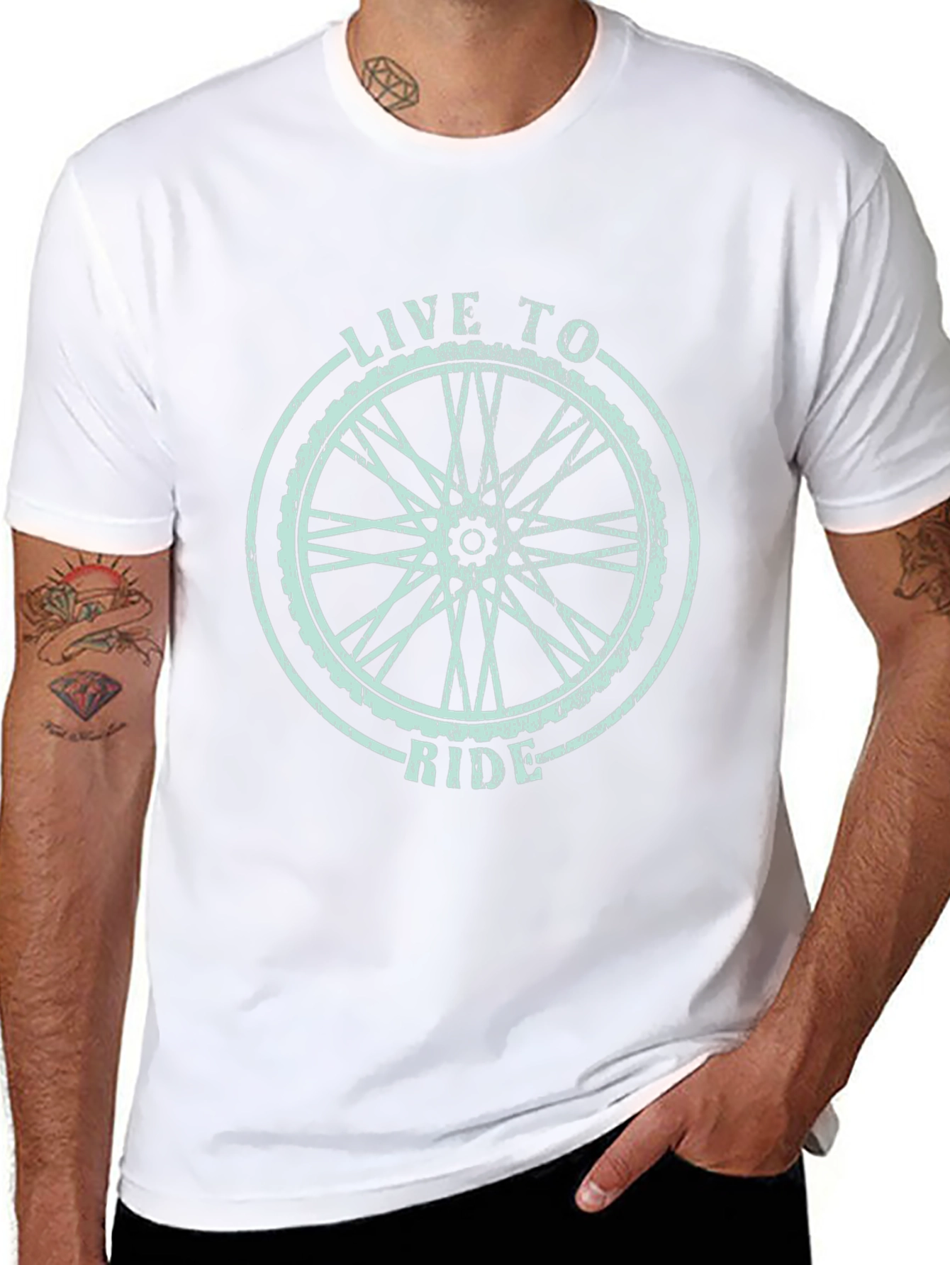 Live to Ride Black Graphic Tee