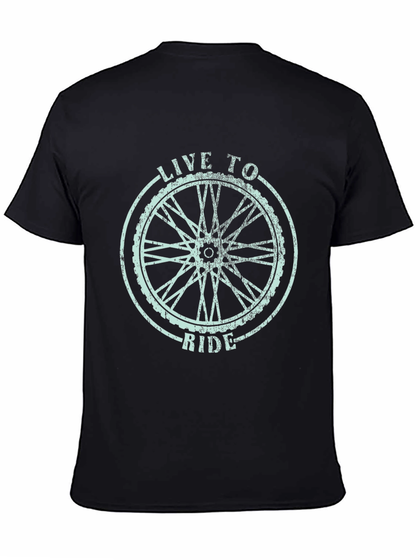 Live to Ride Black Graphic Tee