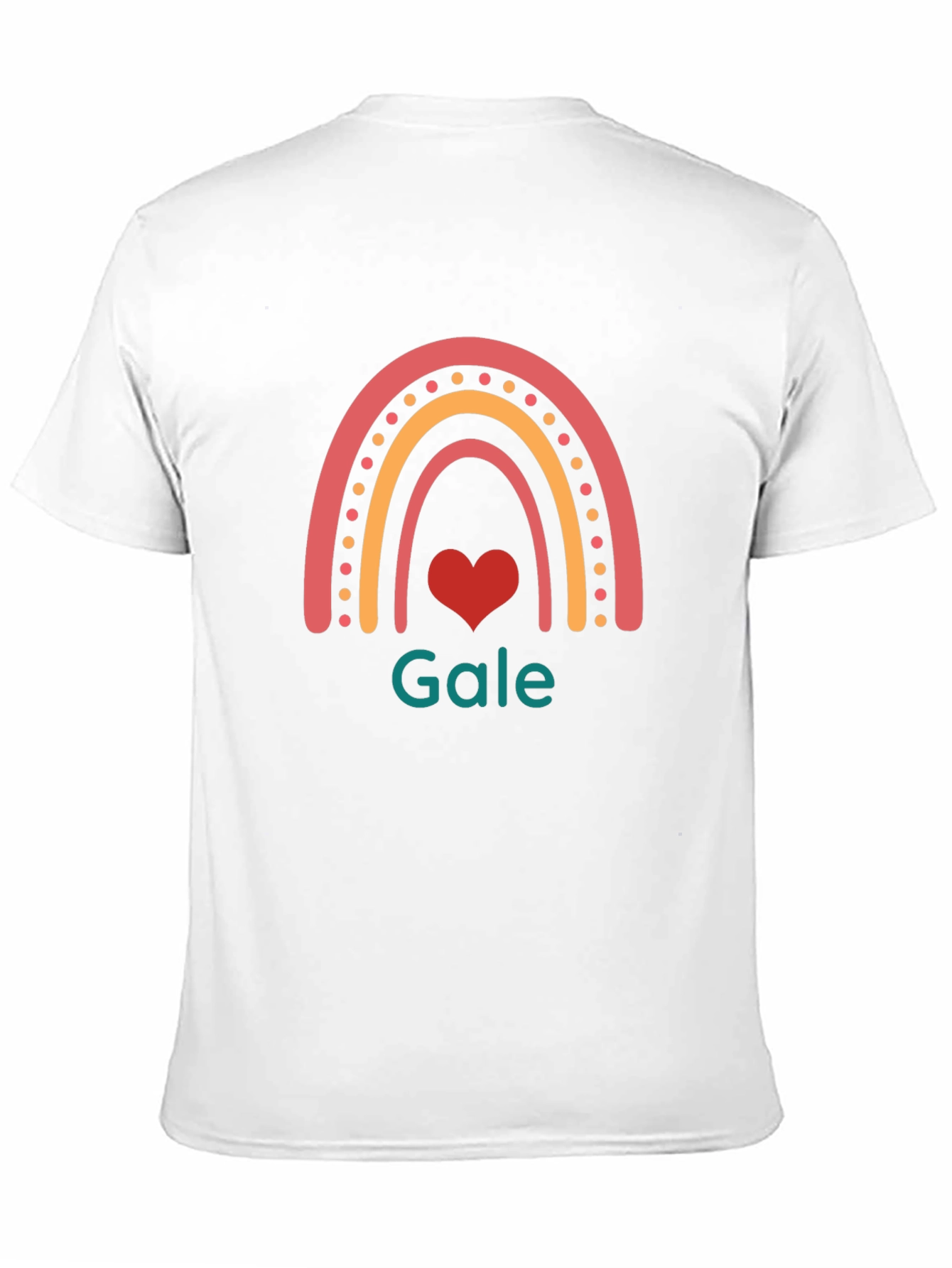 Rainbow Heart Gale T-Shirt - Stylish Graphic Tee