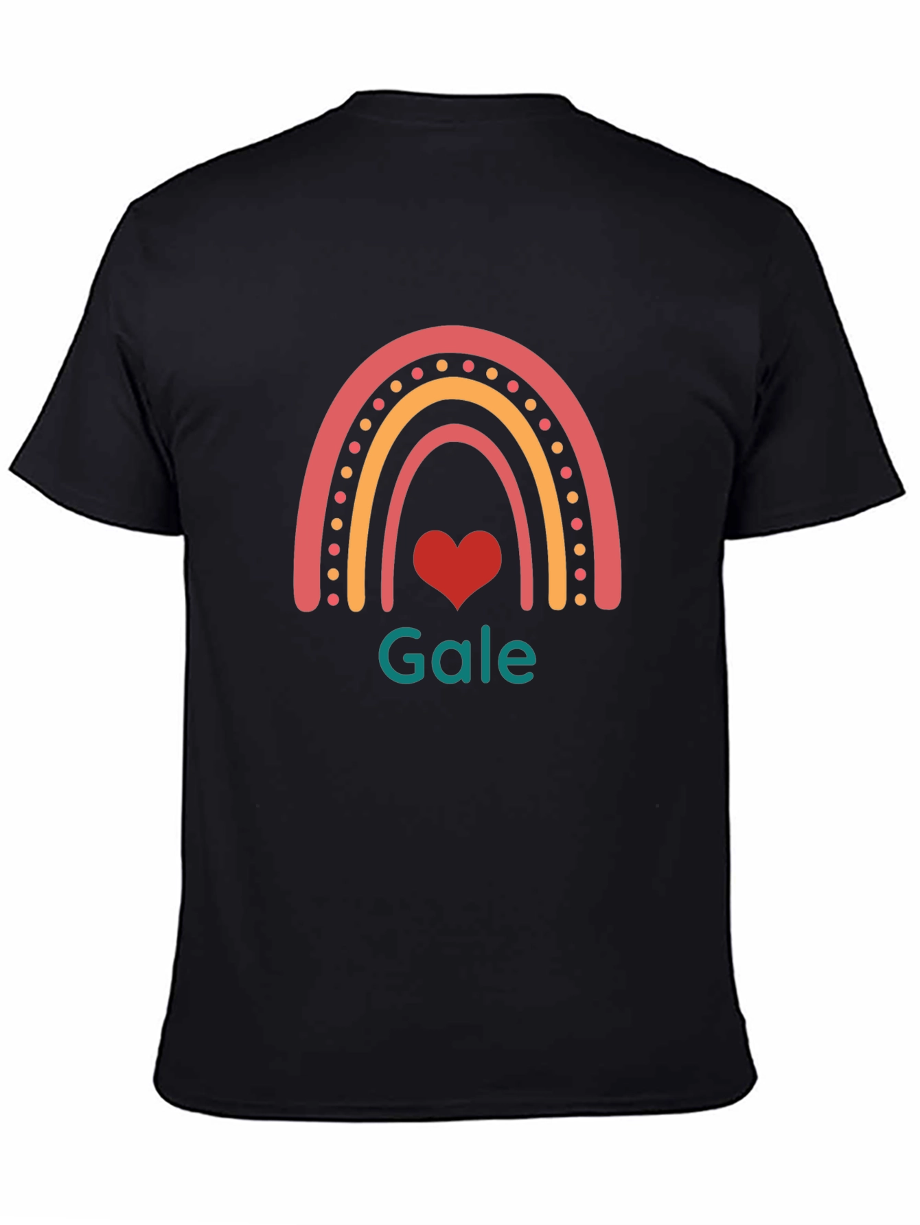 Rainbow Heart Gale T-Shirt - Stylish Graphic Tee