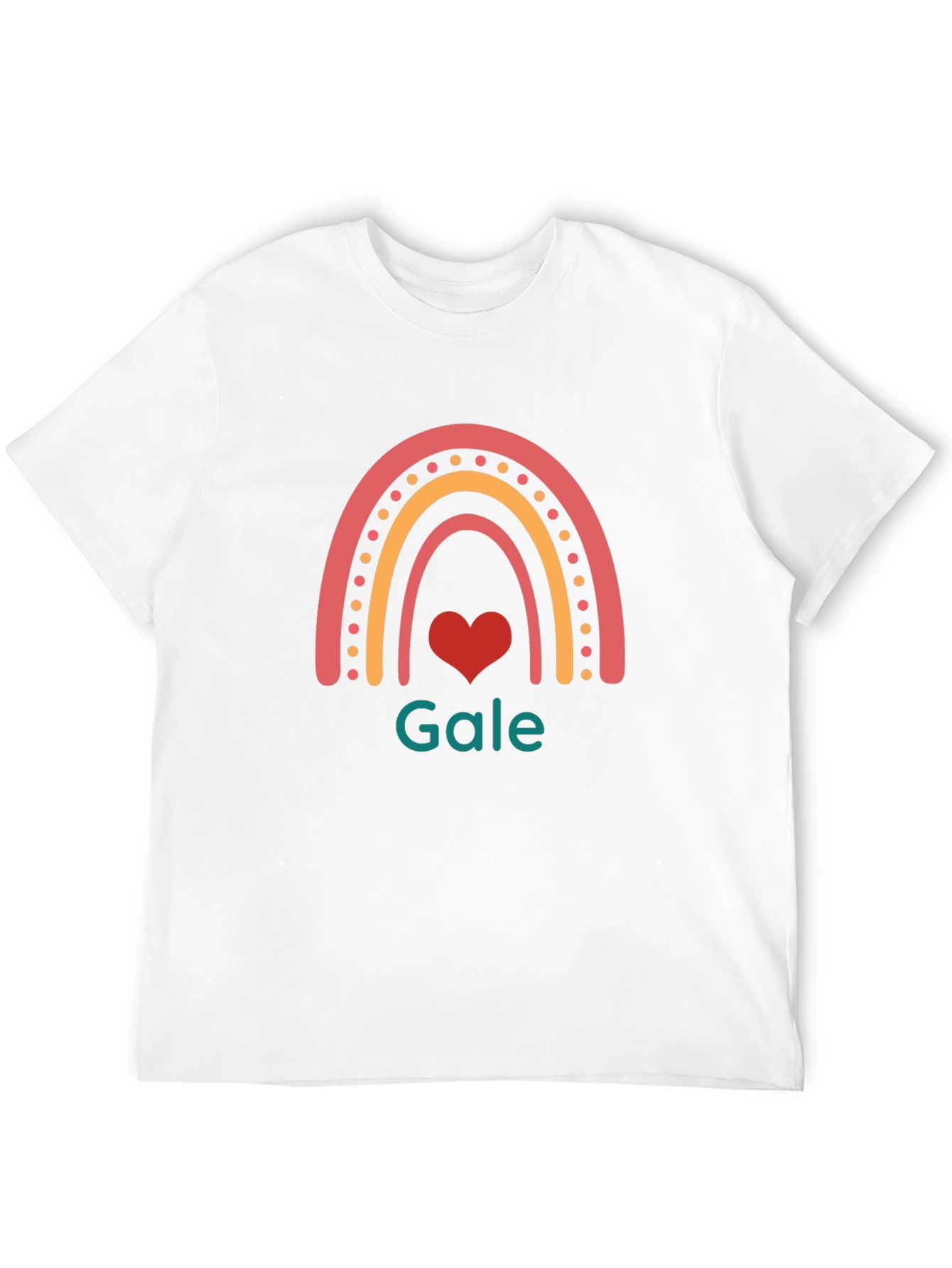 Rainbow Heart Gale T-Shirt - Stylish Graphic Tee