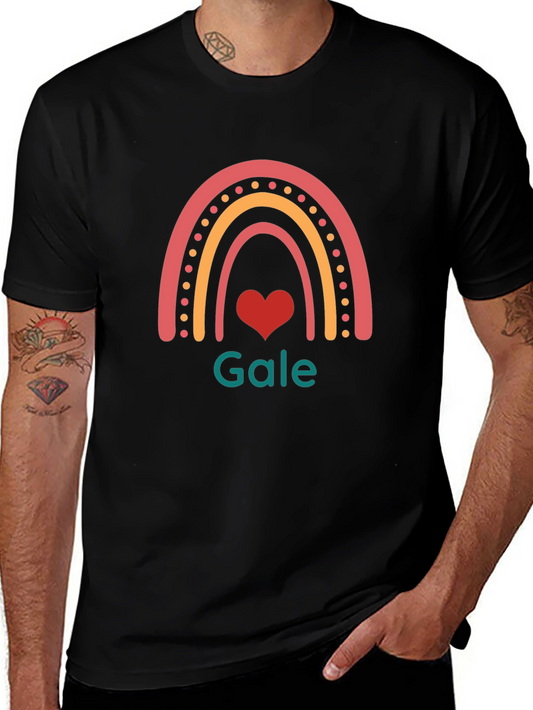 Rainbow Heart Gale T-Shirt - Stylish Graphic Tee