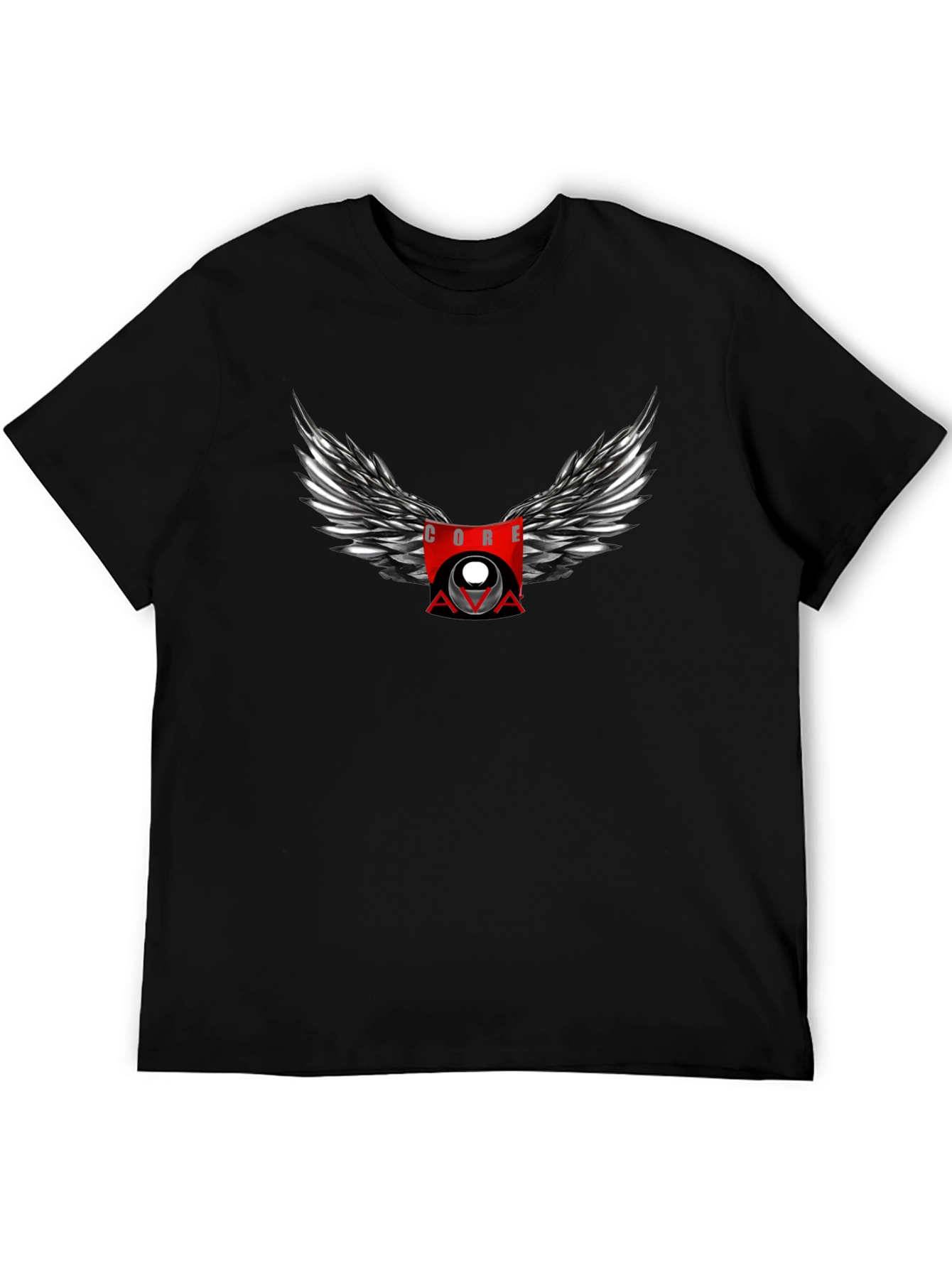 CORE AVA Winged Graphic Black T-Shirt