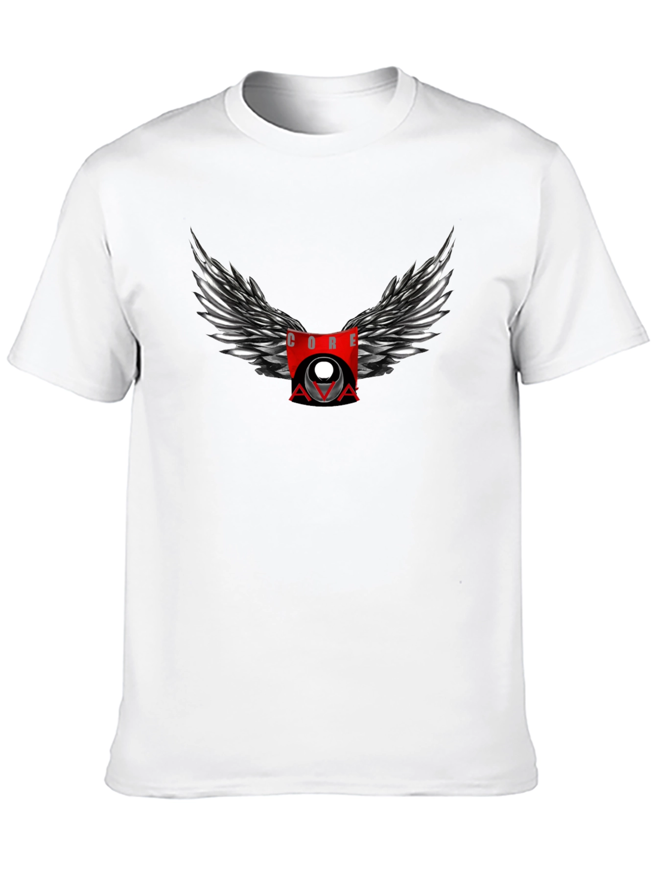 CORE AVA Winged Graphic Black T-Shirt