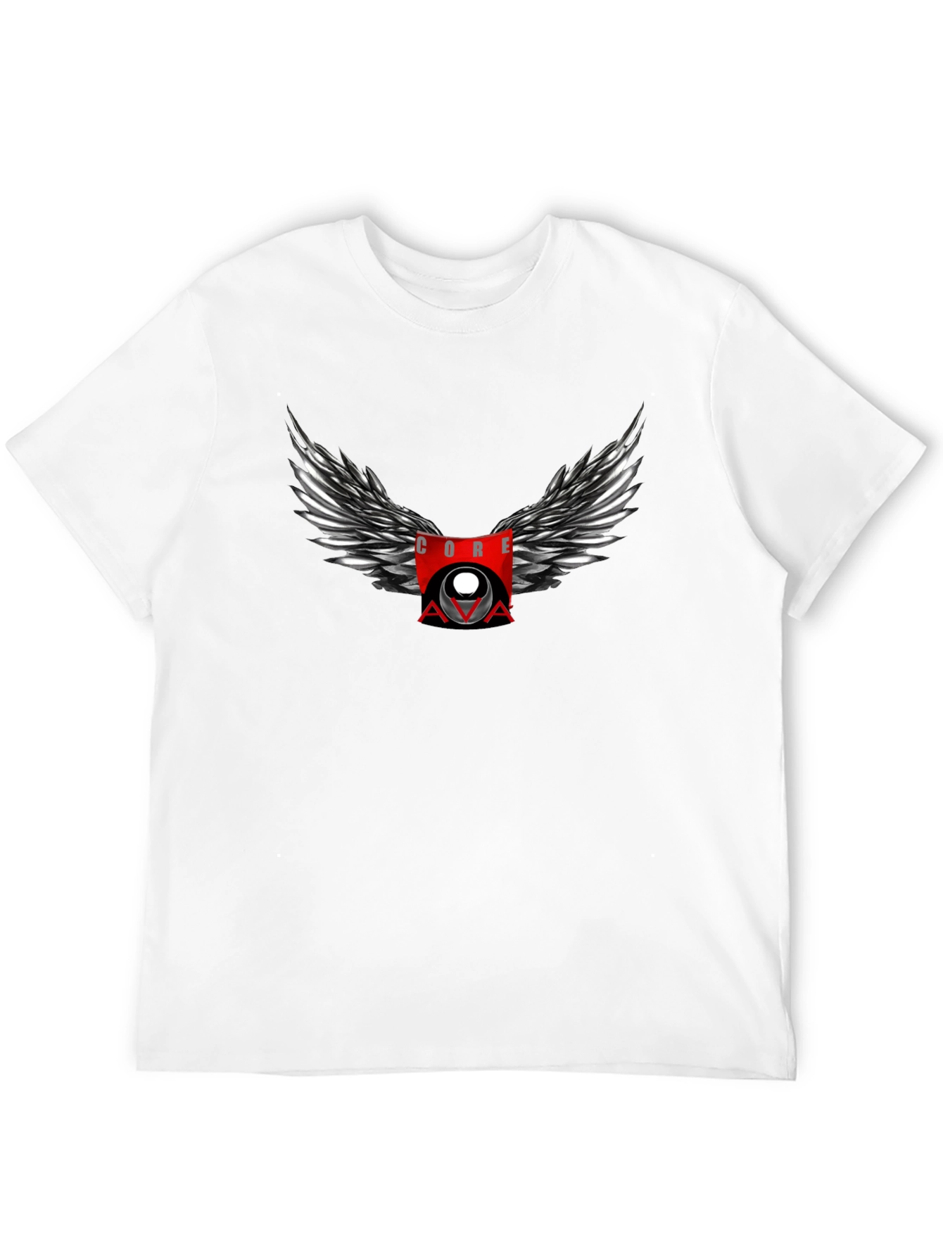 CORE AVA Winged Graphic Black T-Shirt