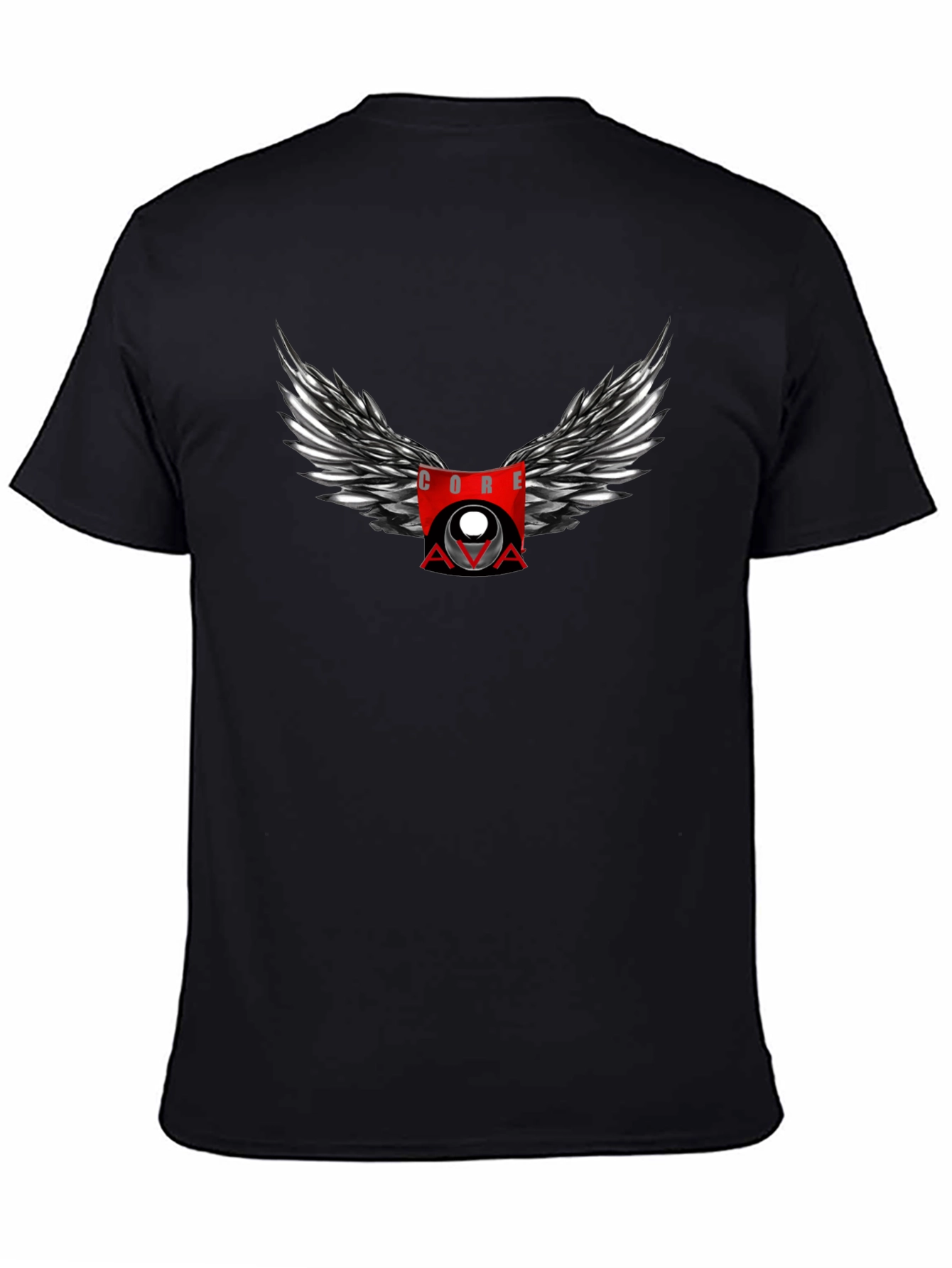 CORE AVA Winged Graphic Black T-Shirt