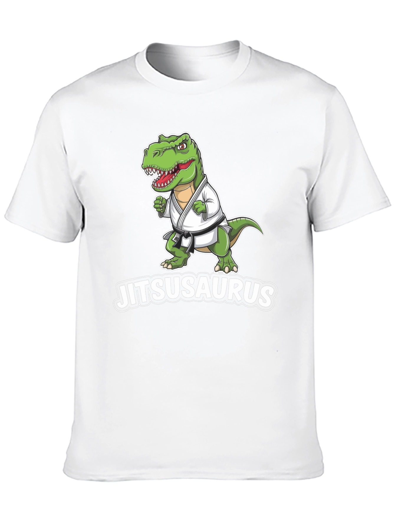 Jitsusaurus Black T-Shirt - Funny Jiu Jitsu Dinosaur Tee