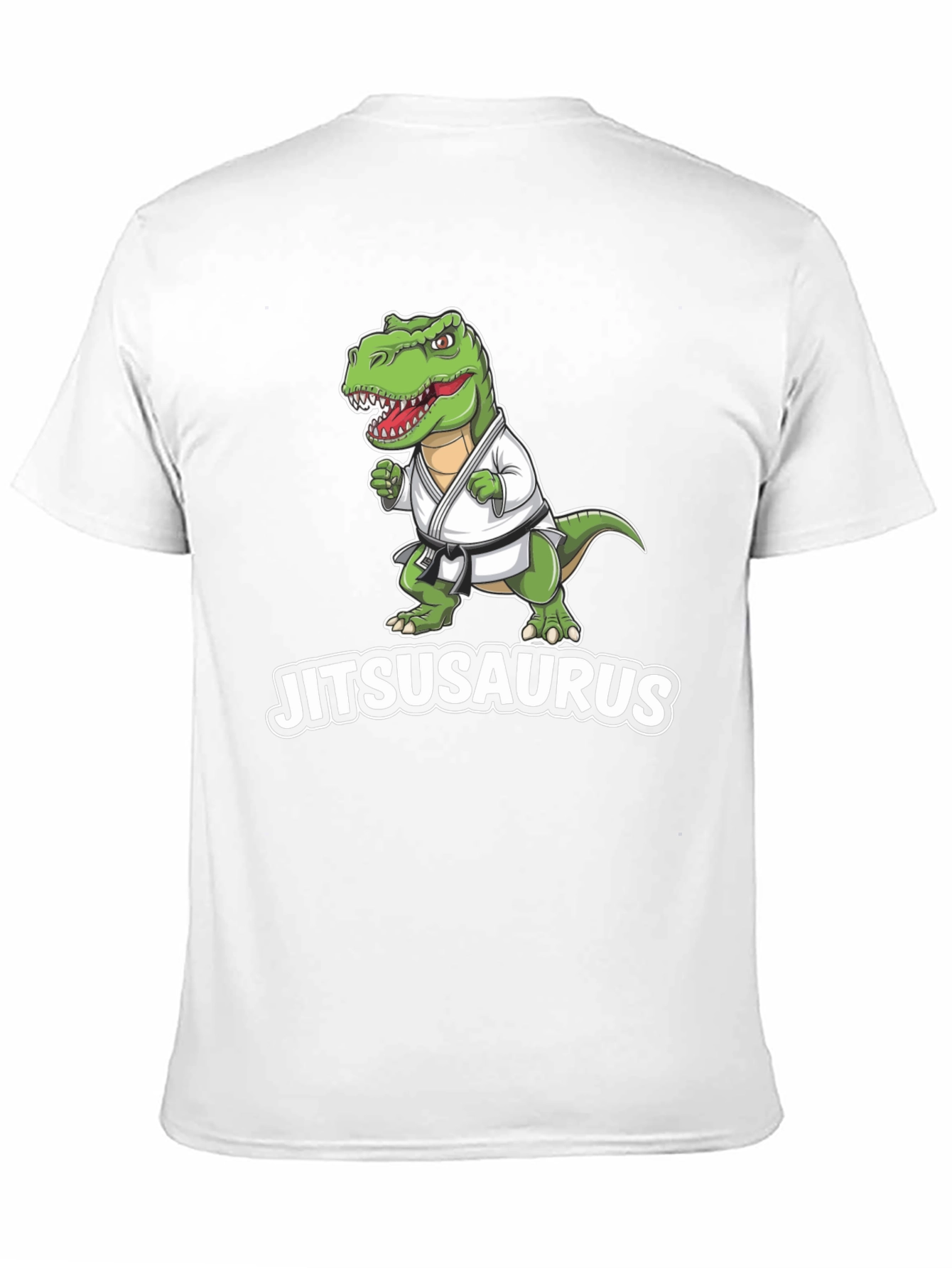Jitsusaurus Black T-Shirt - Funny Jiu Jitsu Dinosaur Tee