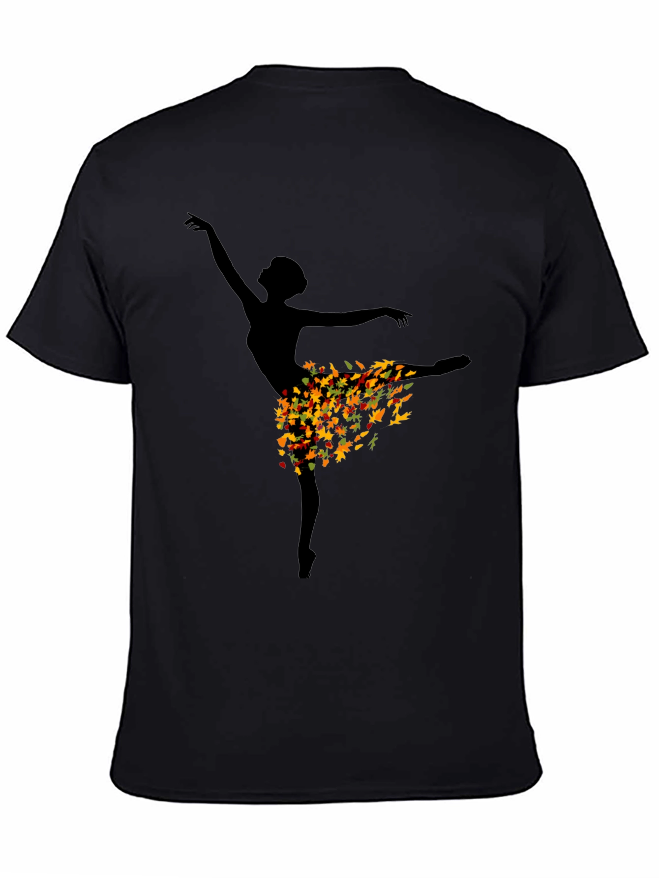 Autumn Ballerina Black T-Shirt