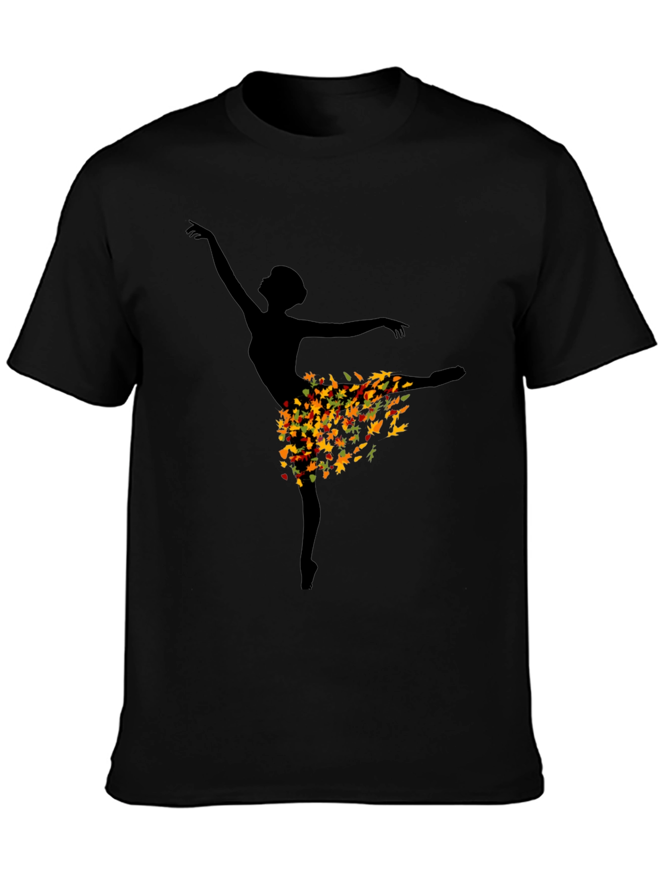 Autumn Ballerina Black T-Shirt