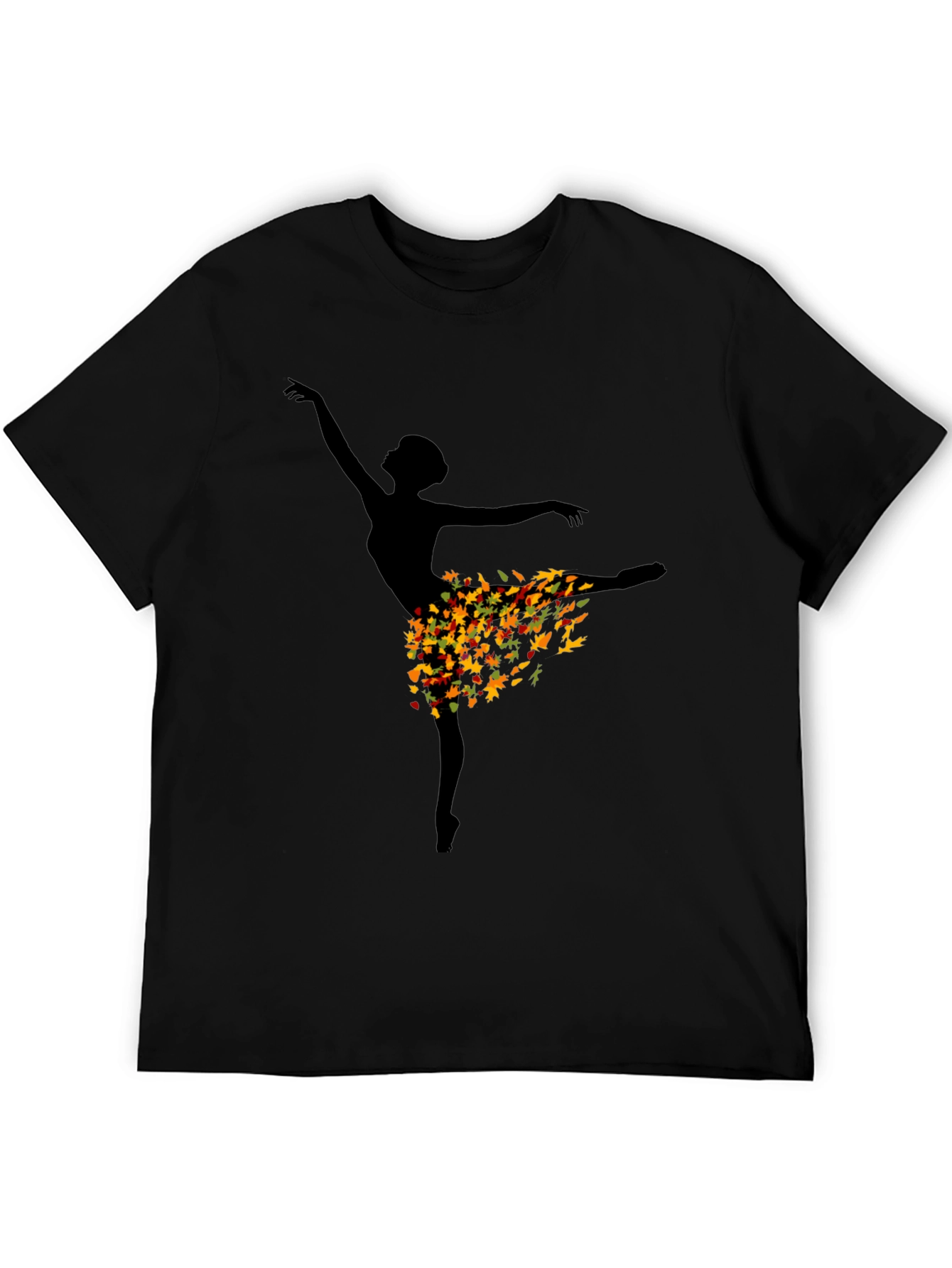 Autumn Ballerina Black T-Shirt