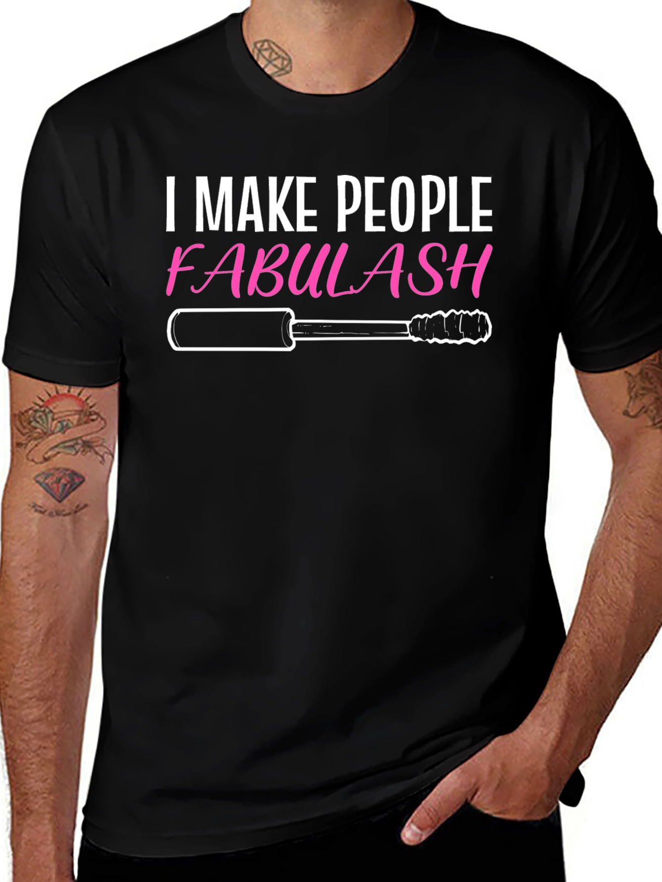 Fabulash Makeup Artist Graphic Tee - Black