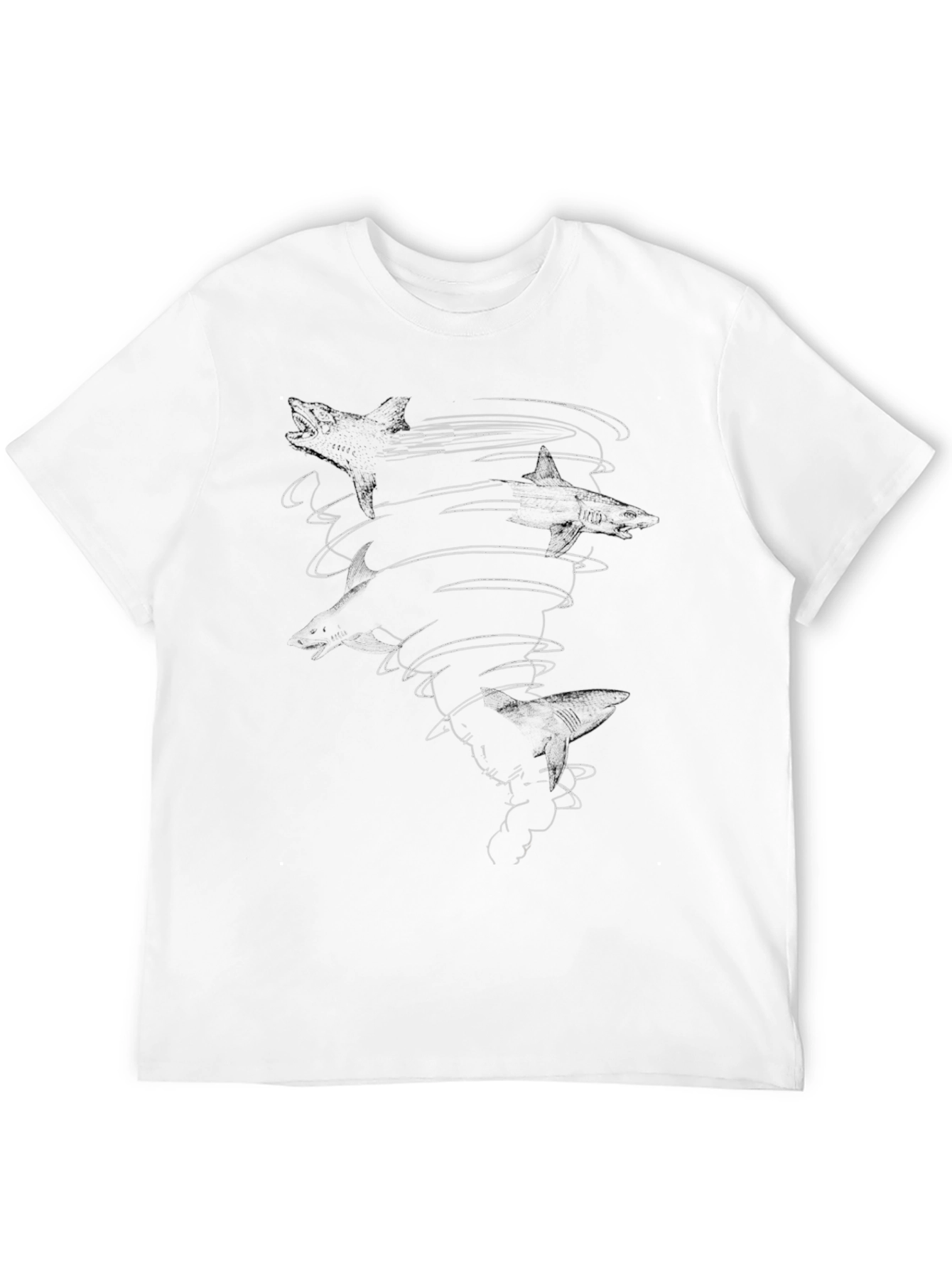 Sharknado Black Graphic Tee - Mens Cotton T-Shirt