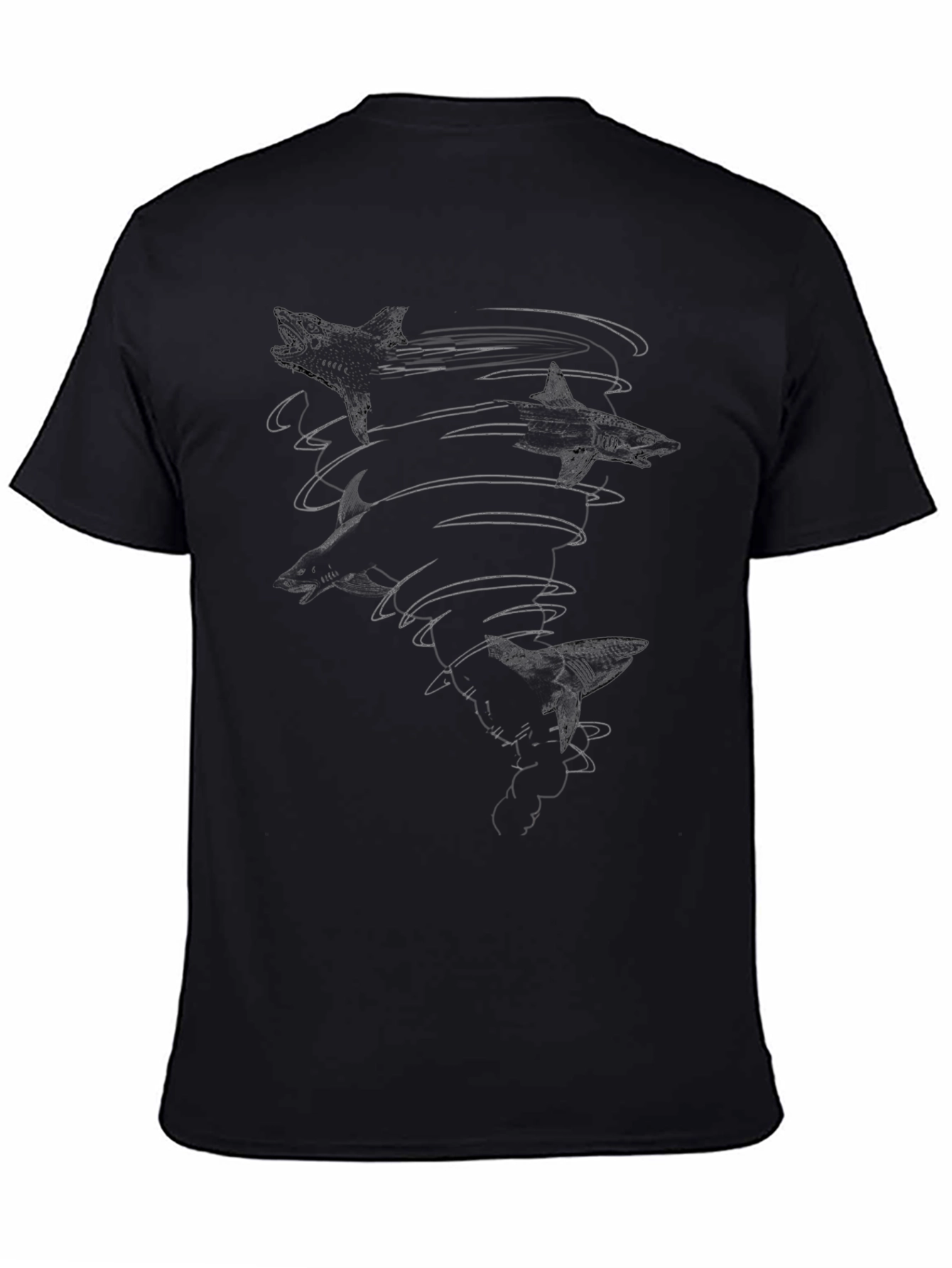 Sharknado Black Graphic Tee - Mens Cotton T-Shirt
