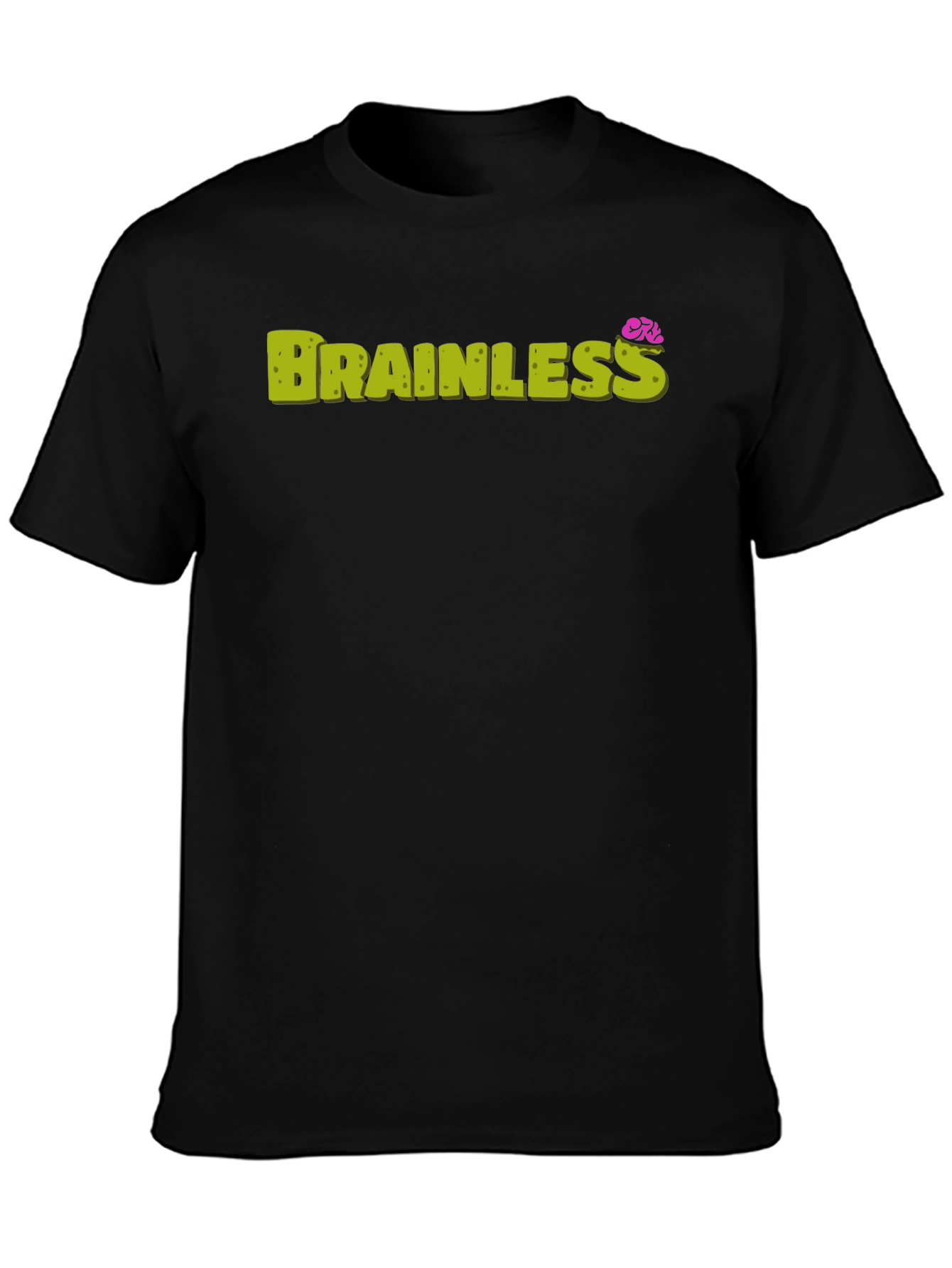 Brainless Graphic Print Crew Neck Tee
